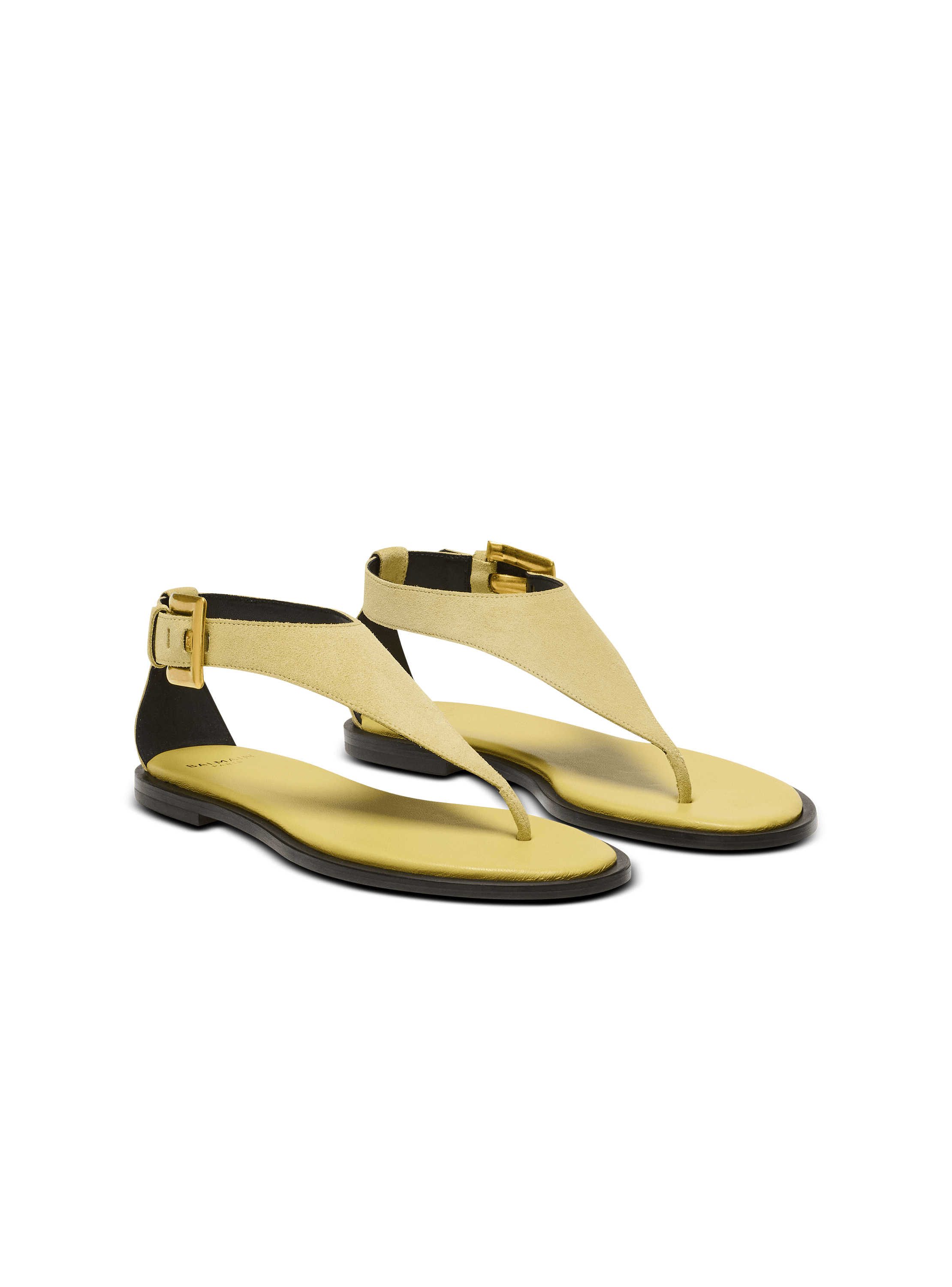 Anthem flat toe-post sandals in suede