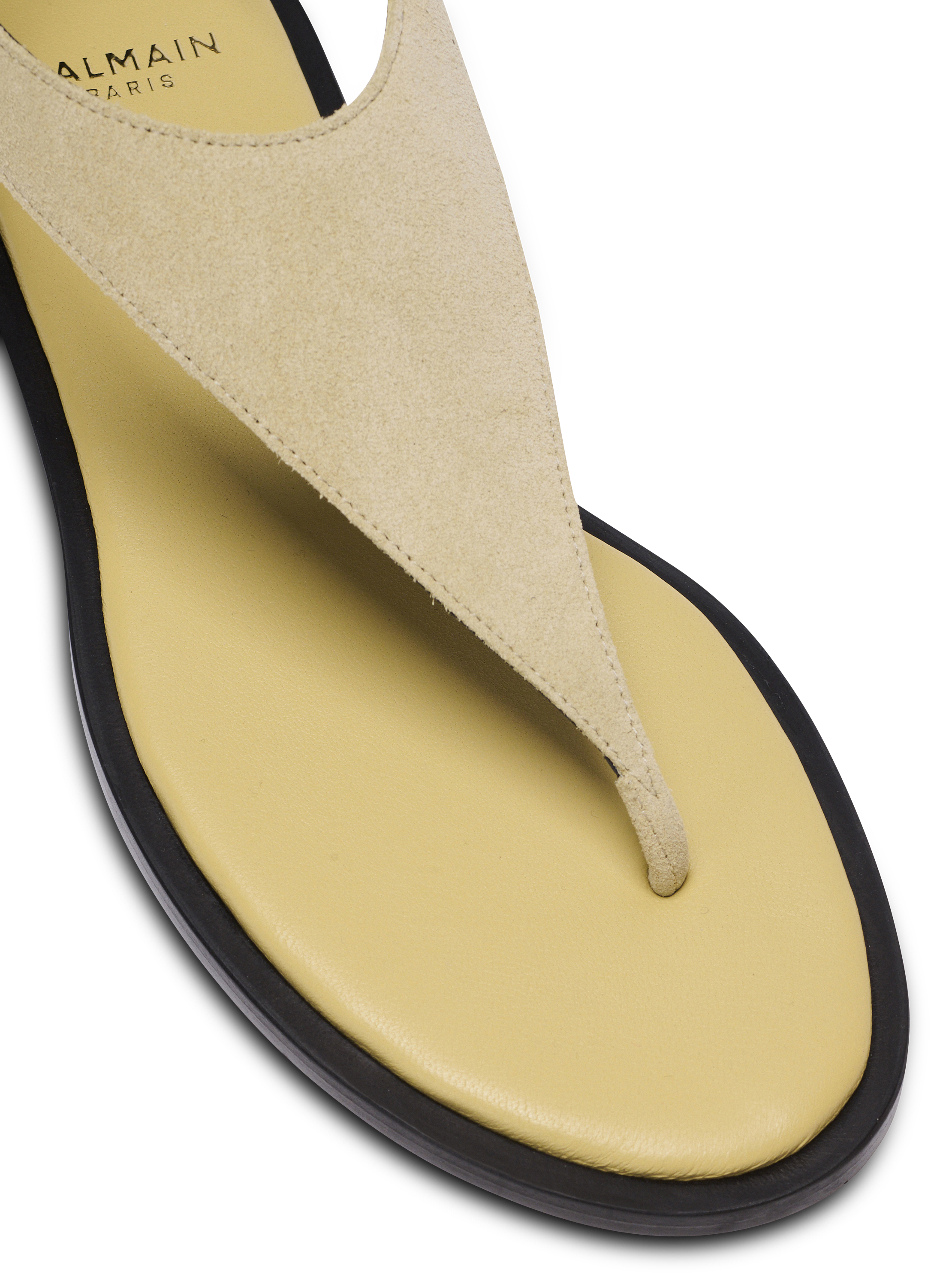 Anthem flat toe-post sandals in suede