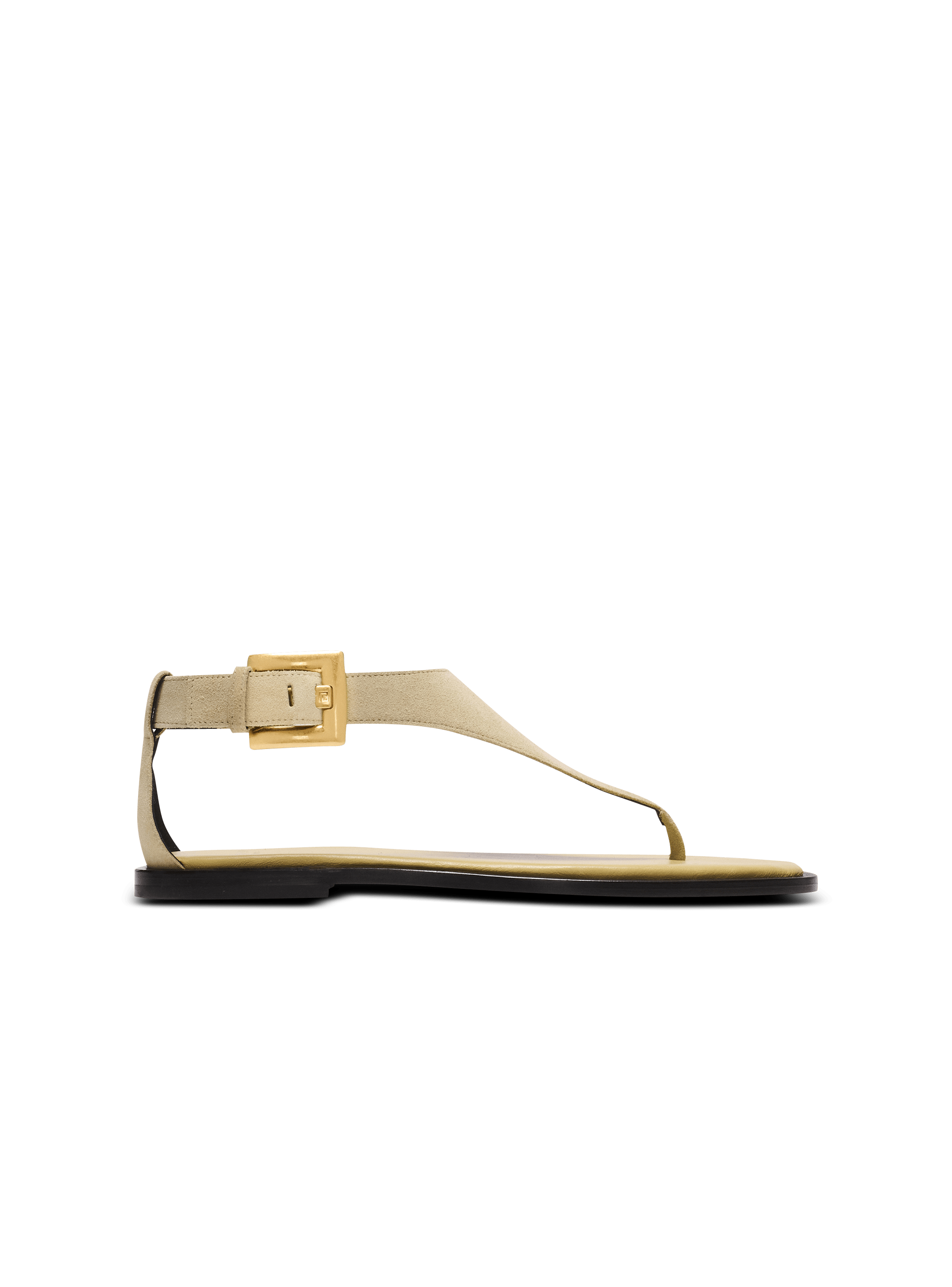 Anthem flat toe-post sandals in suede