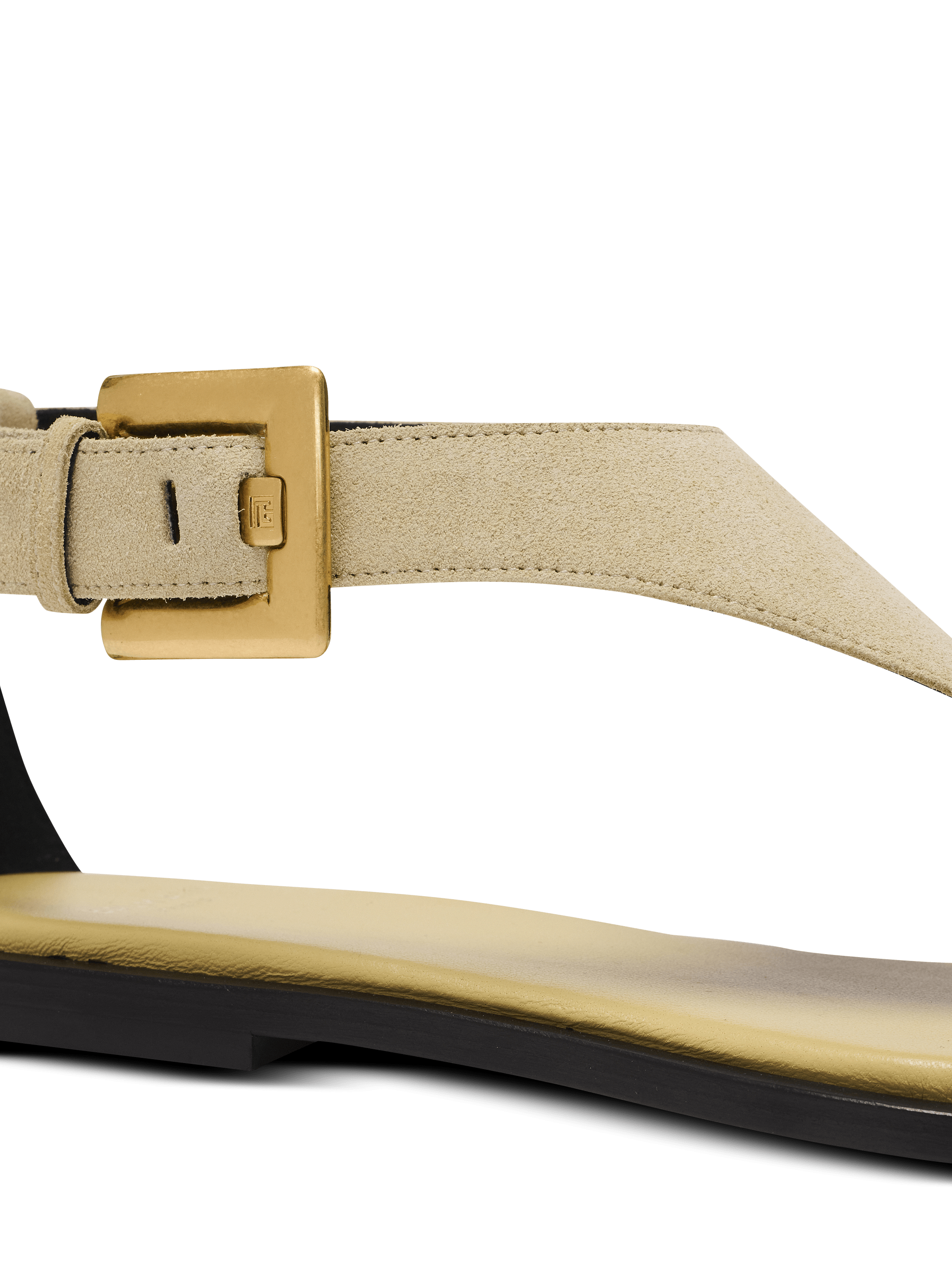 Anthem flat toe-post sandals in suede