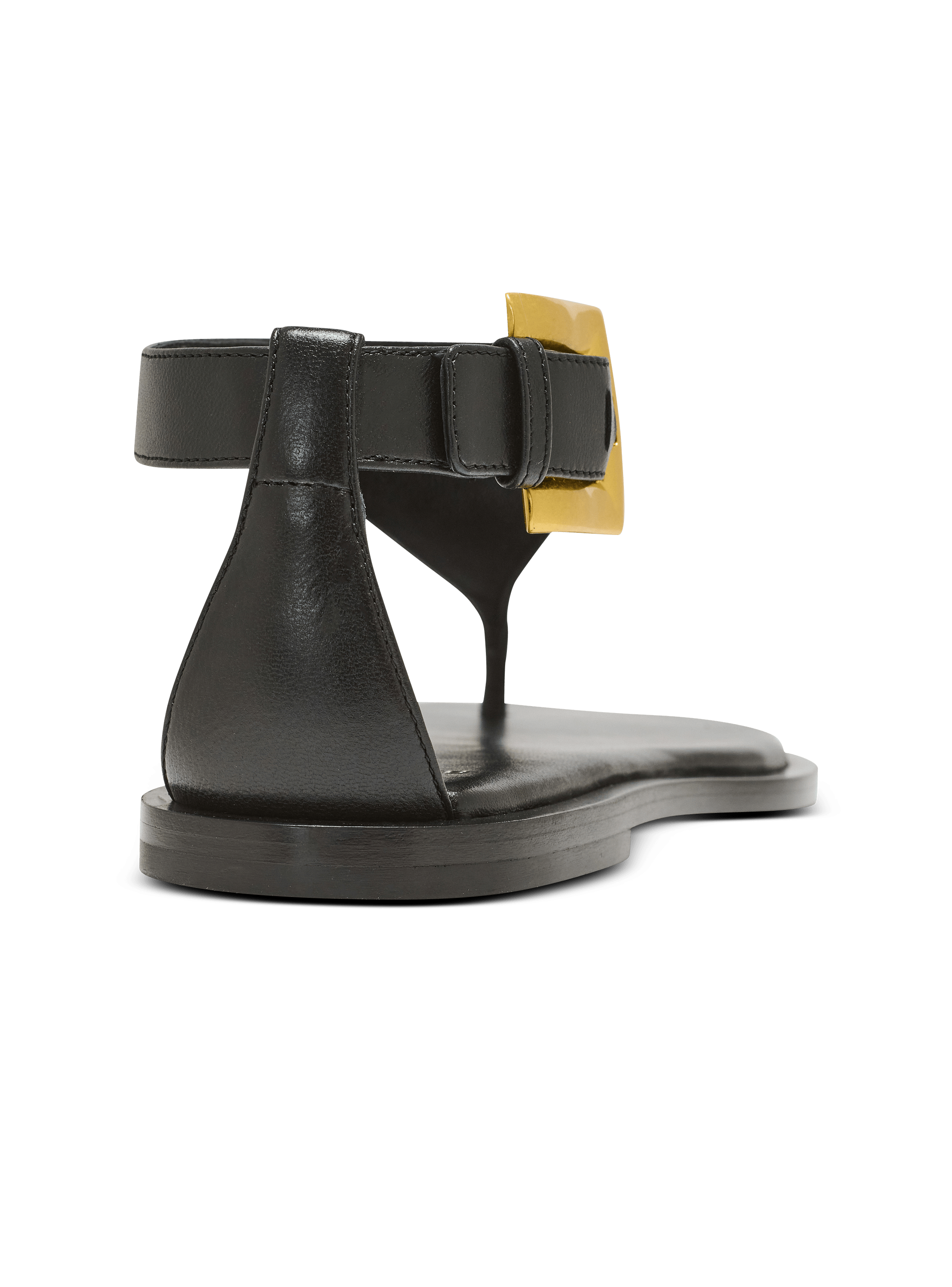 Anthem flat toe-post sandals in lambskin leather