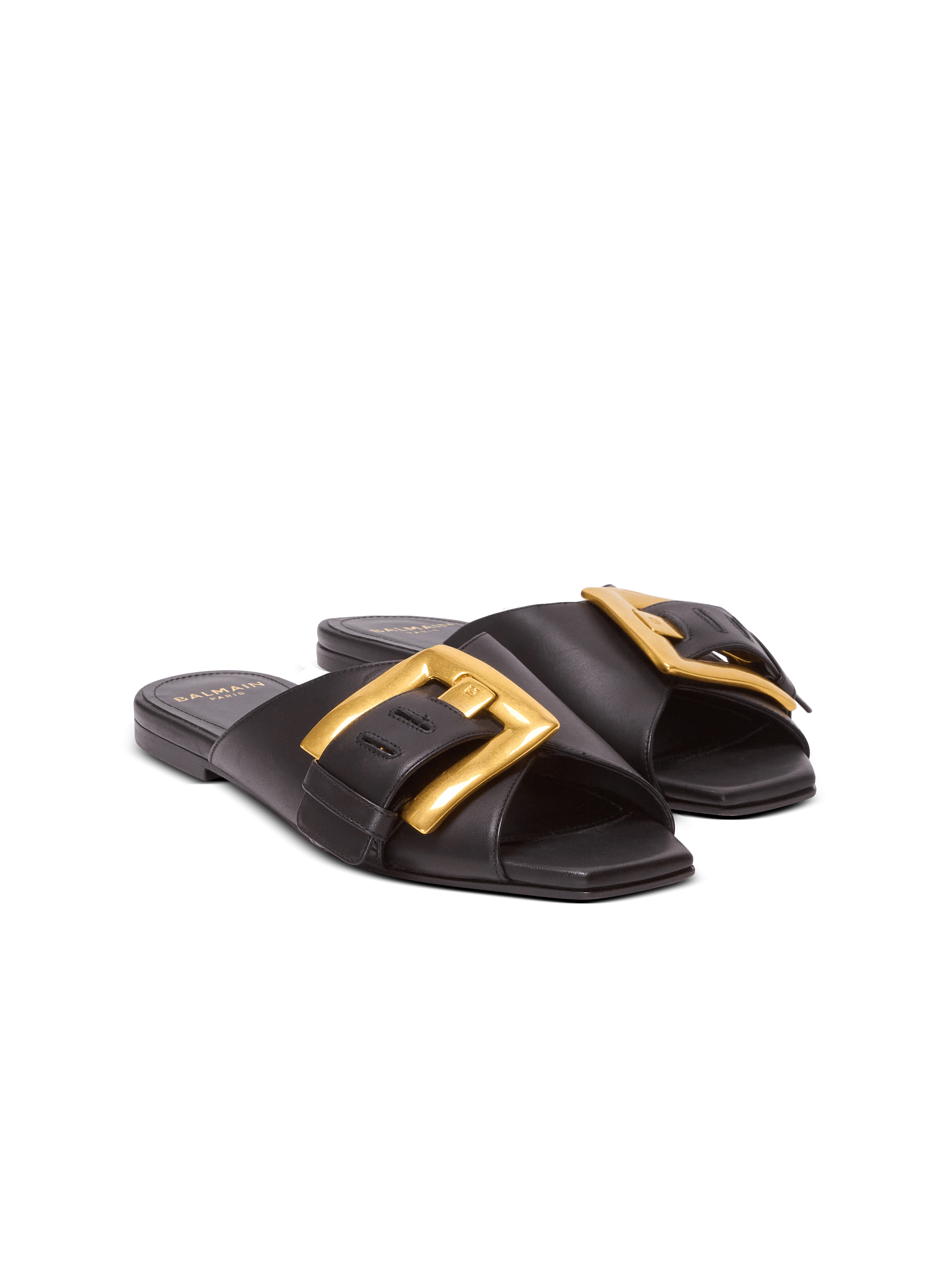 Anthem flat calfskin leather sandals
