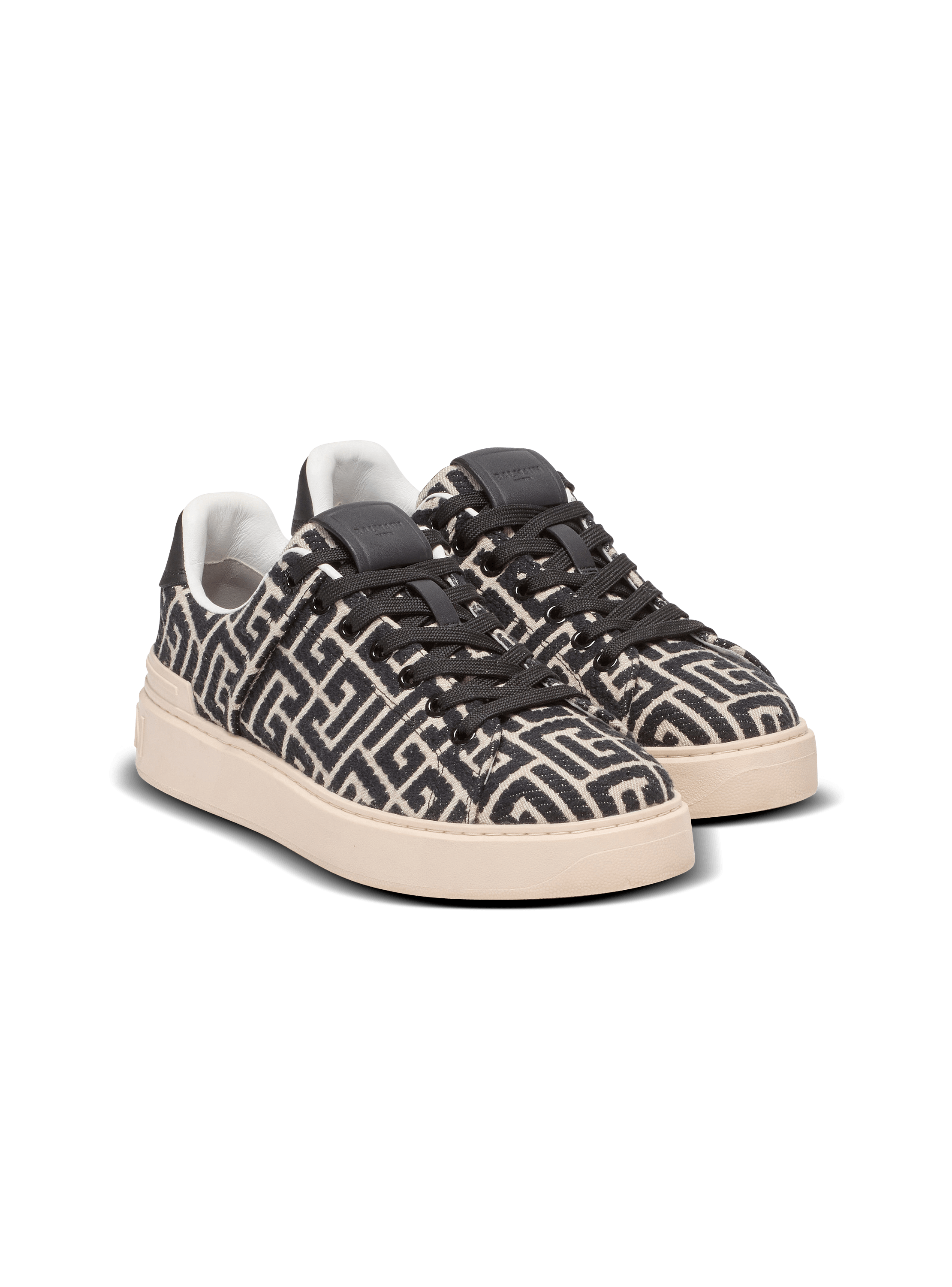 Monogram jacquard B-Court trainers