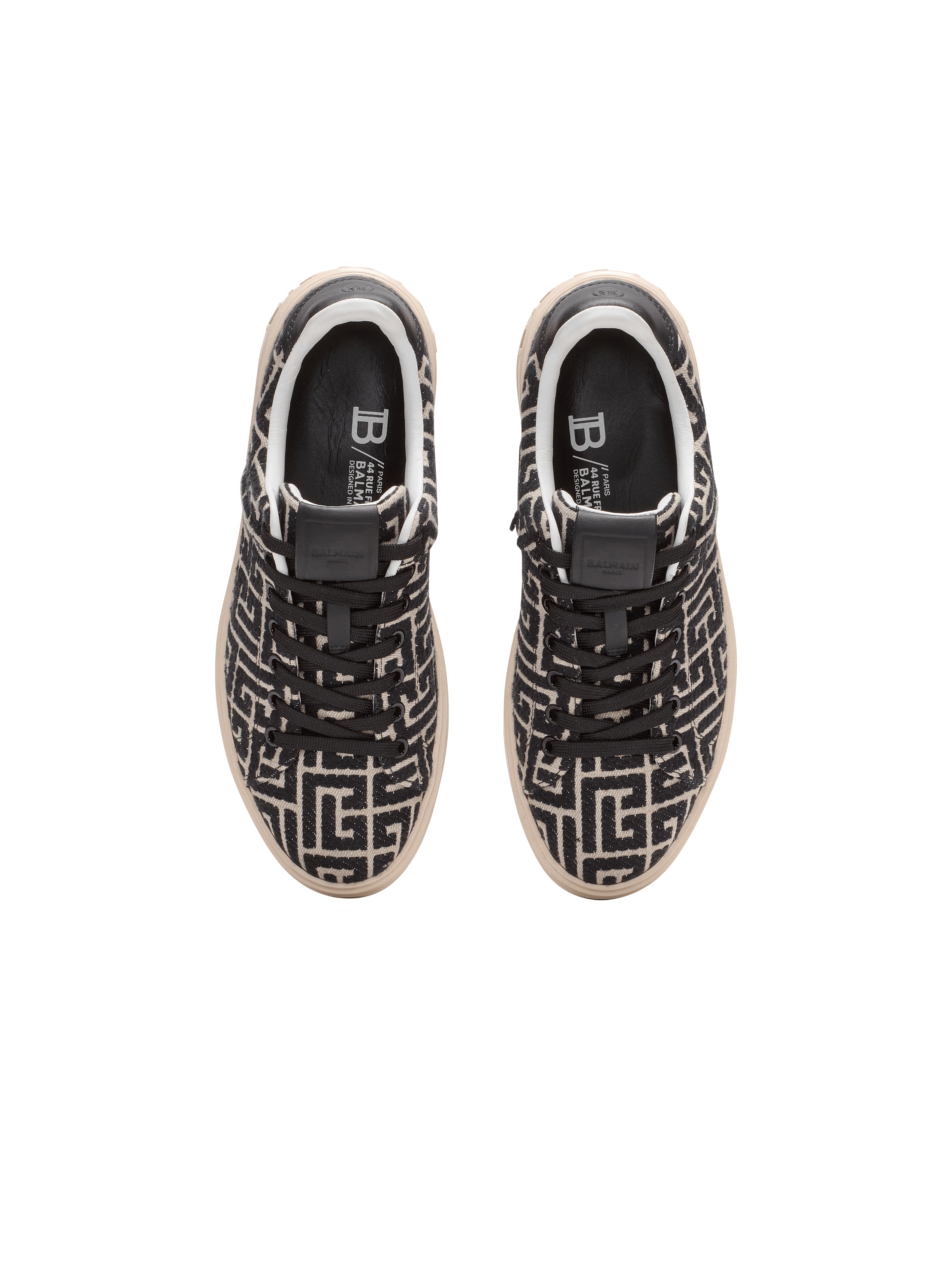 Monogram jacquard B-Court trainers