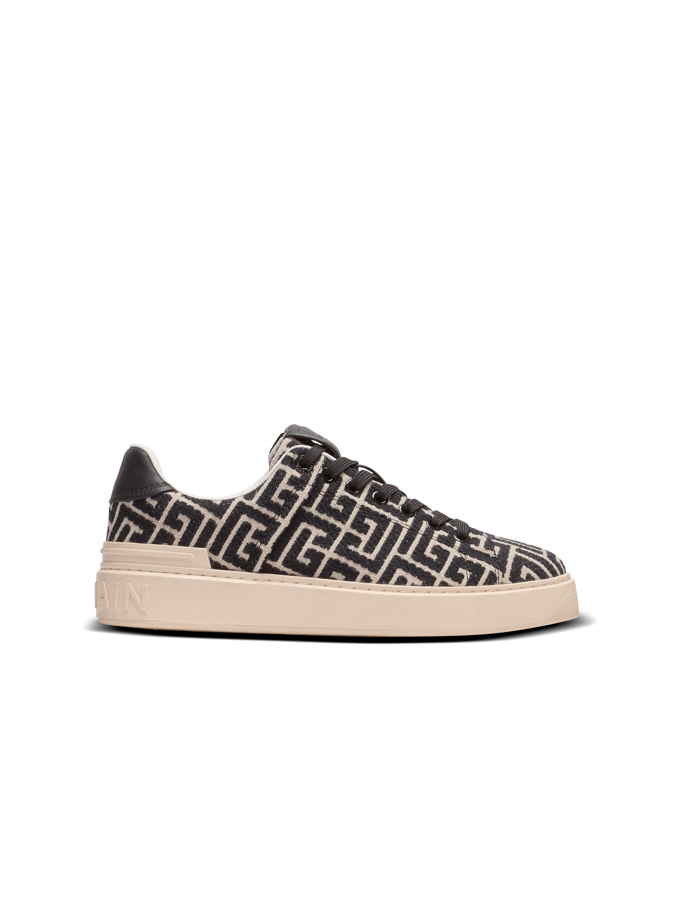 Monogram jacquard B-Court trainers