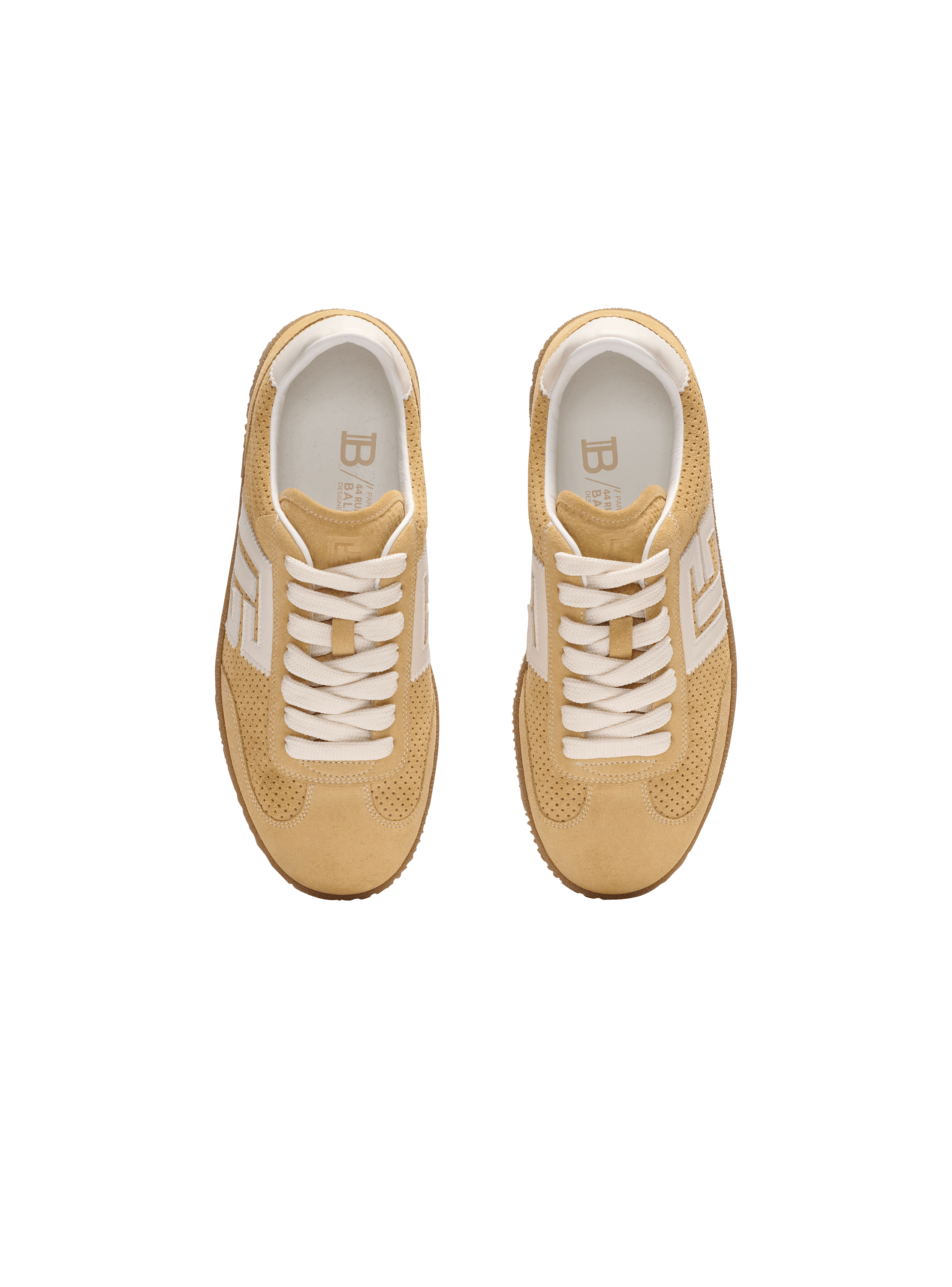 Suede Balmain Swan trainers