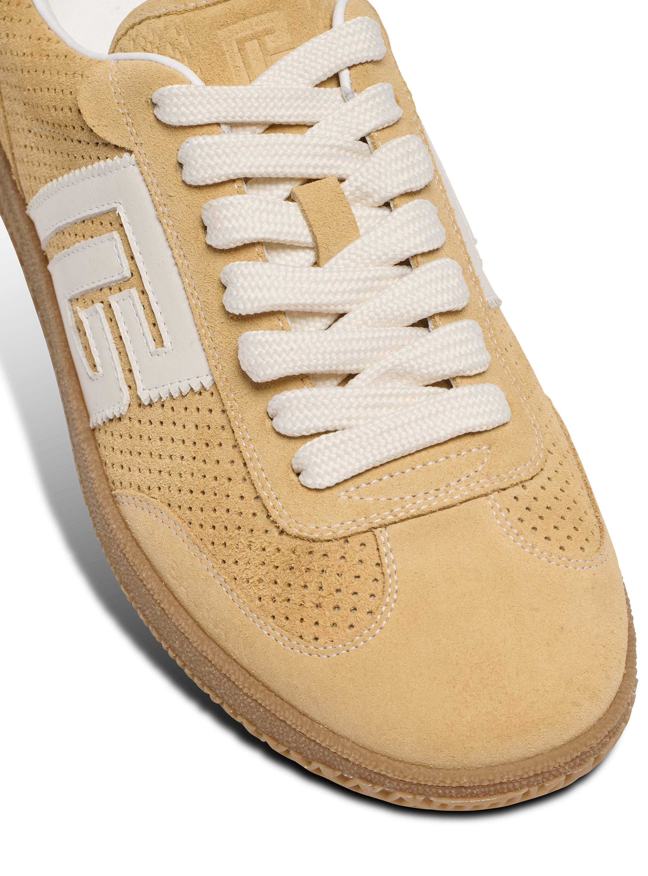 Suede Balmain Swan trainers