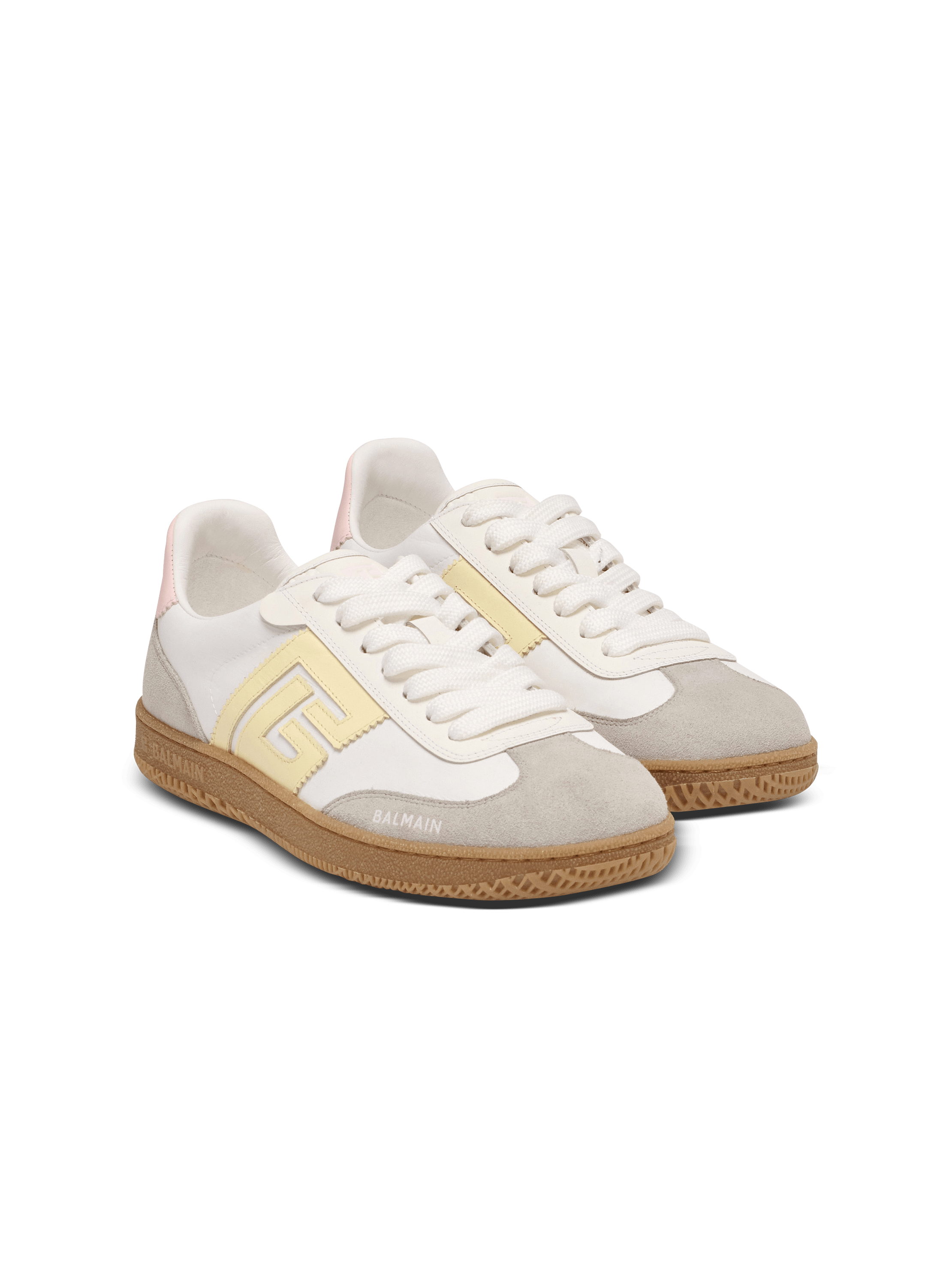 Swan trainers in calfskin and nylon