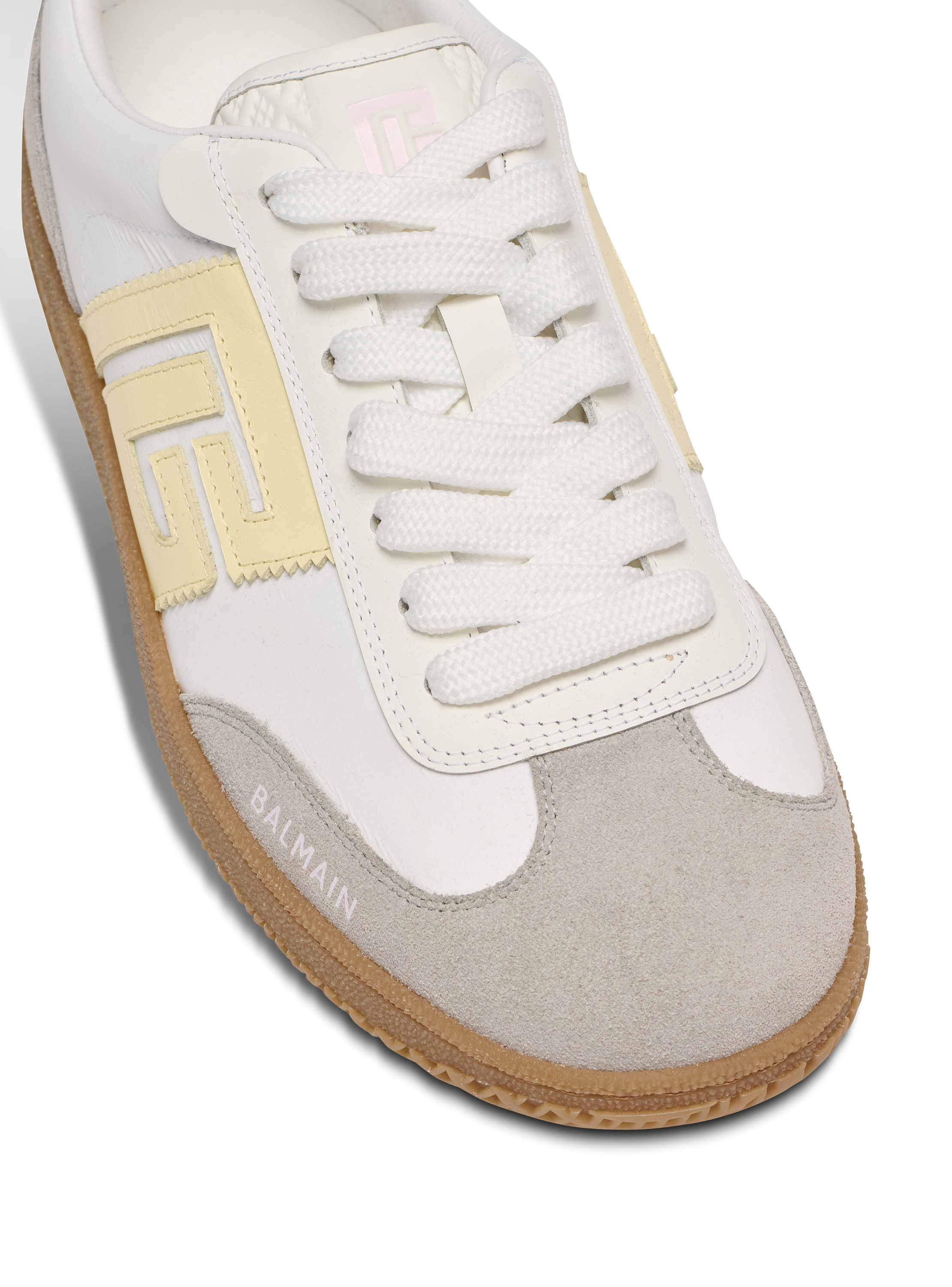 Swan trainers in calfskin and nylon