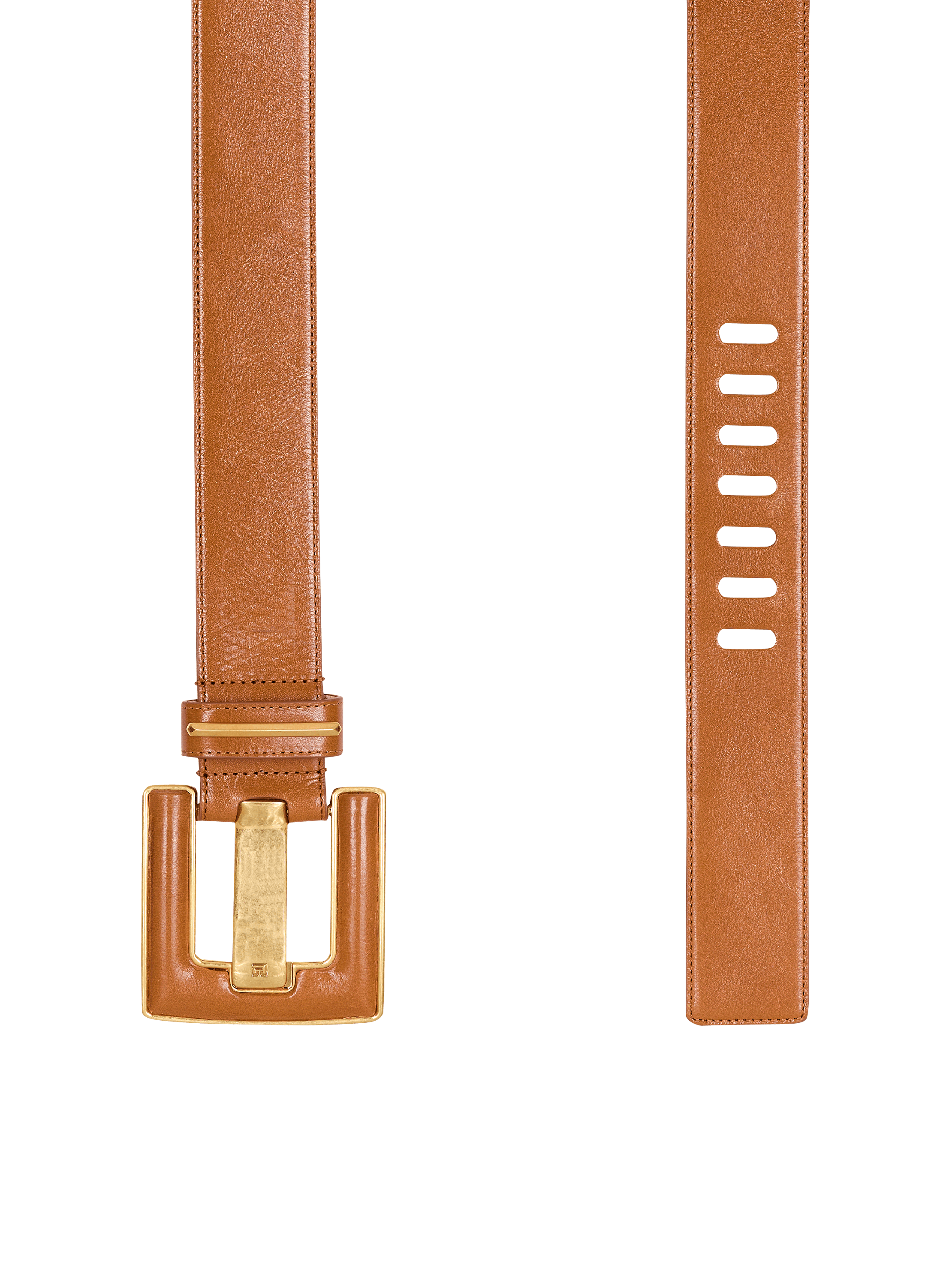 Anthem calfskin leather belt 