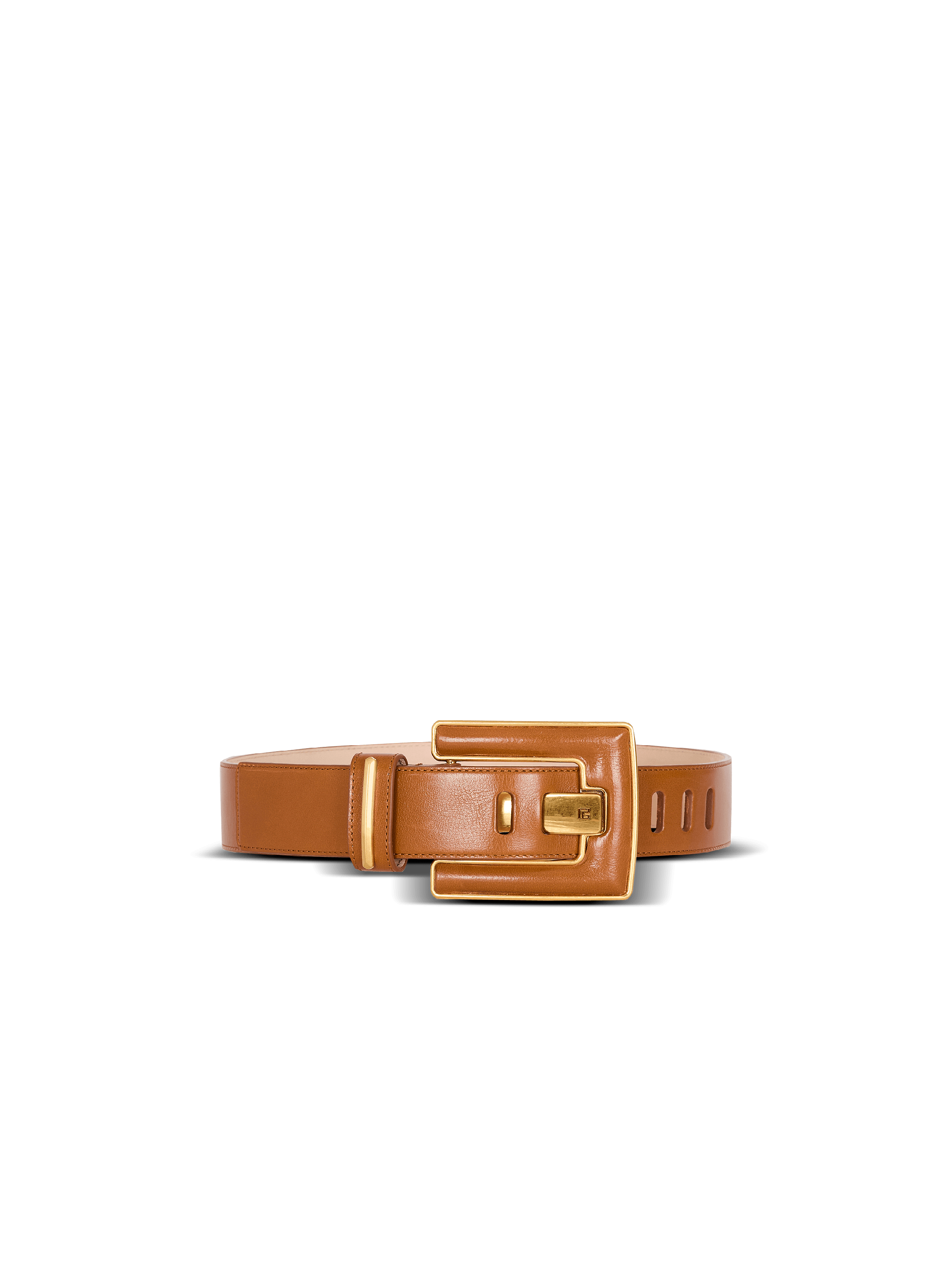 Anthem calfskin leather belt 