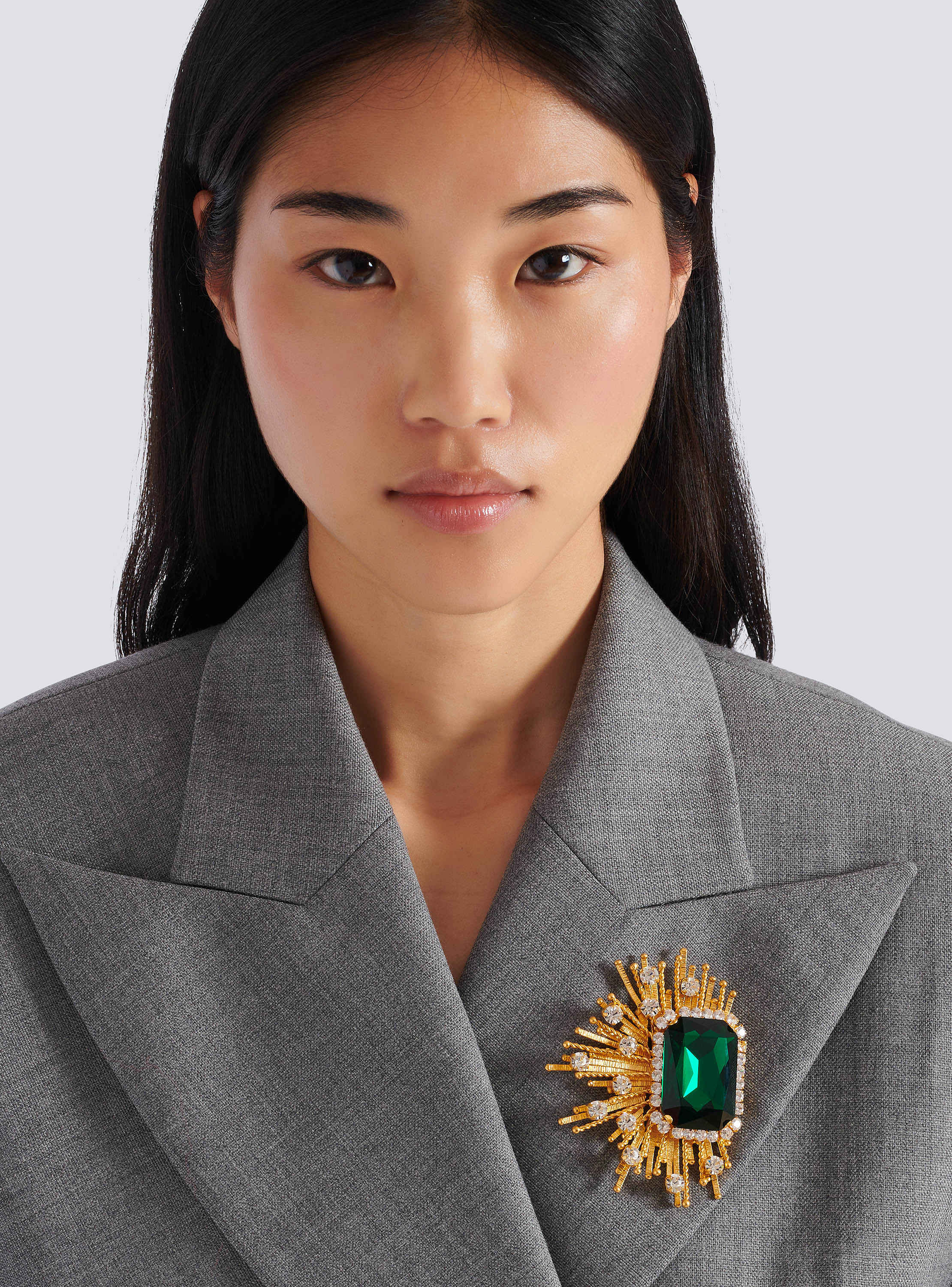 Gems rhinestone and crystal brooch