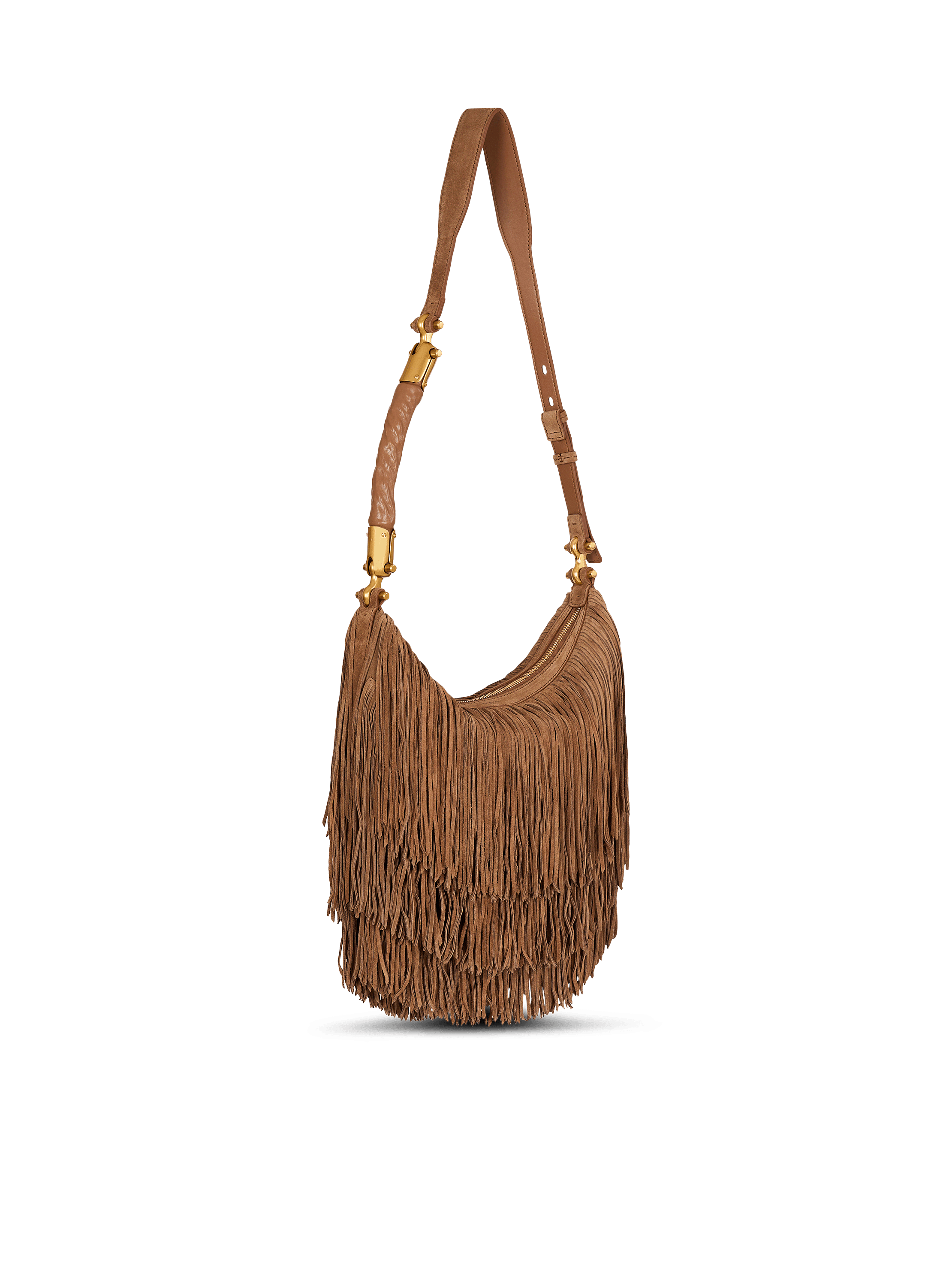 &Eacute;b&egrave;ne Hobo fringed suede bag
