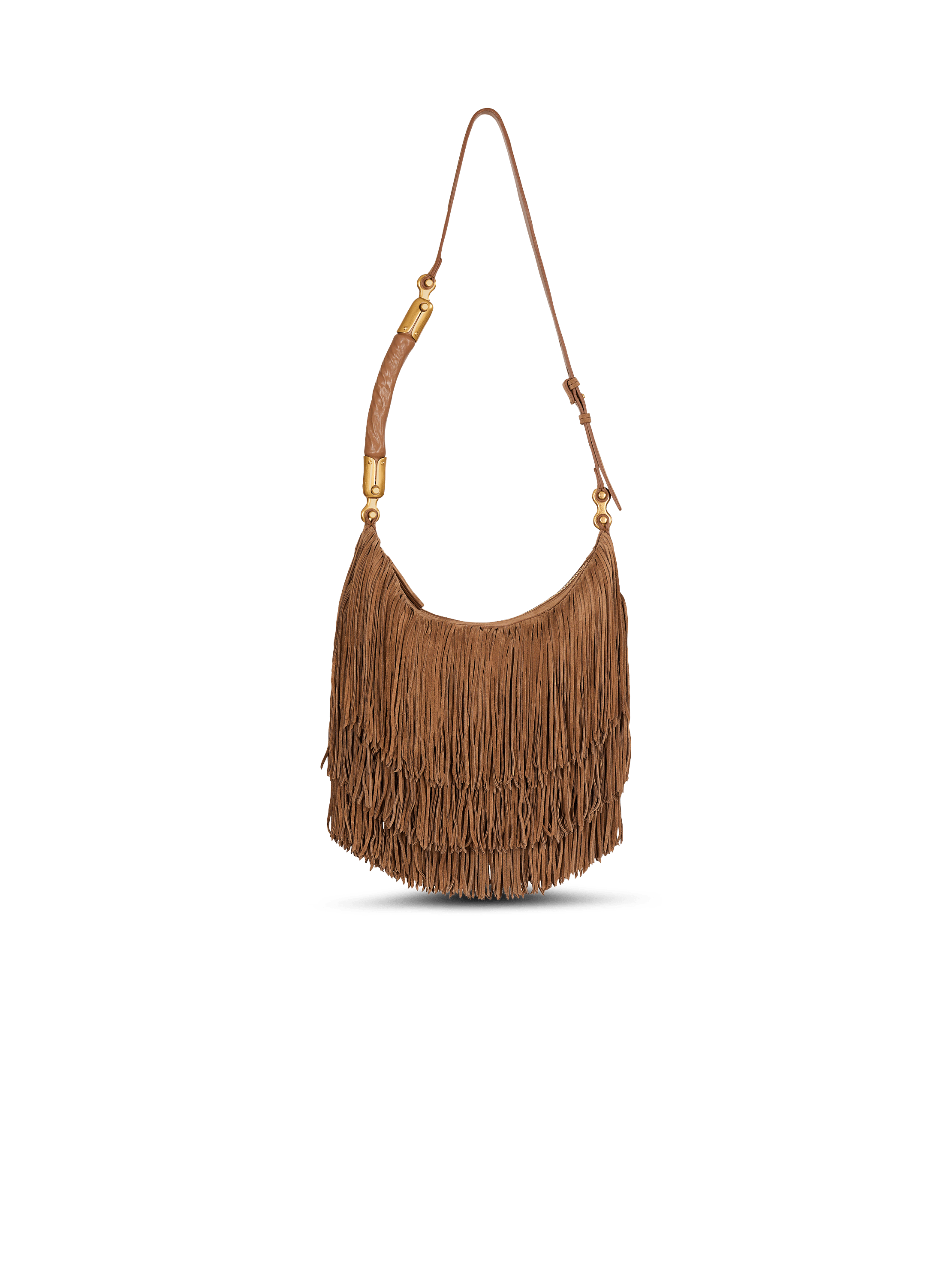 &Eacute;b&egrave;ne Hobo fringed suede bag