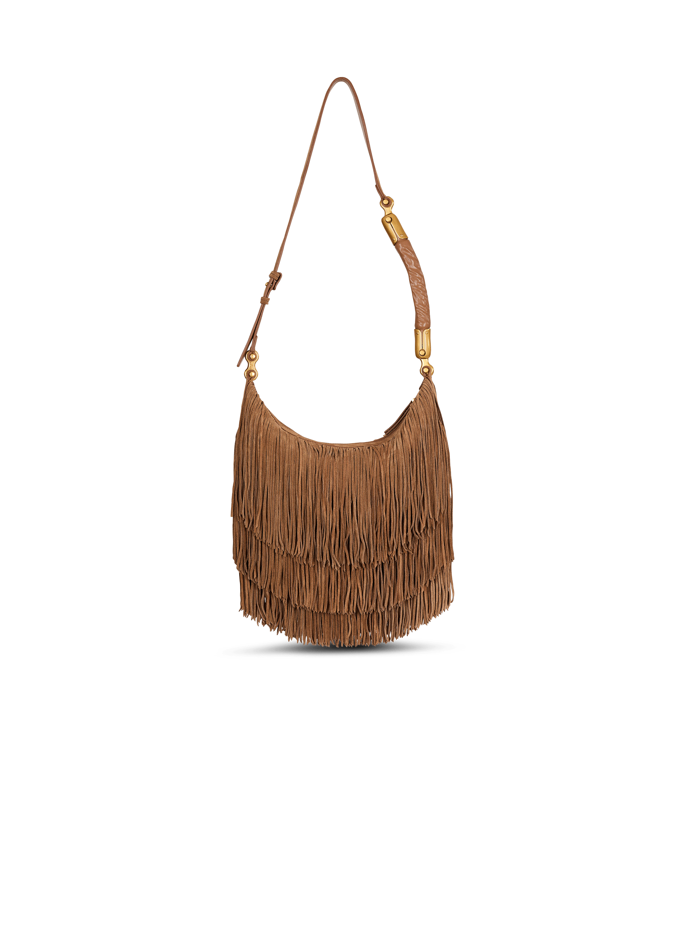 &Eacute;b&egrave;ne Hobo fringed suede bag