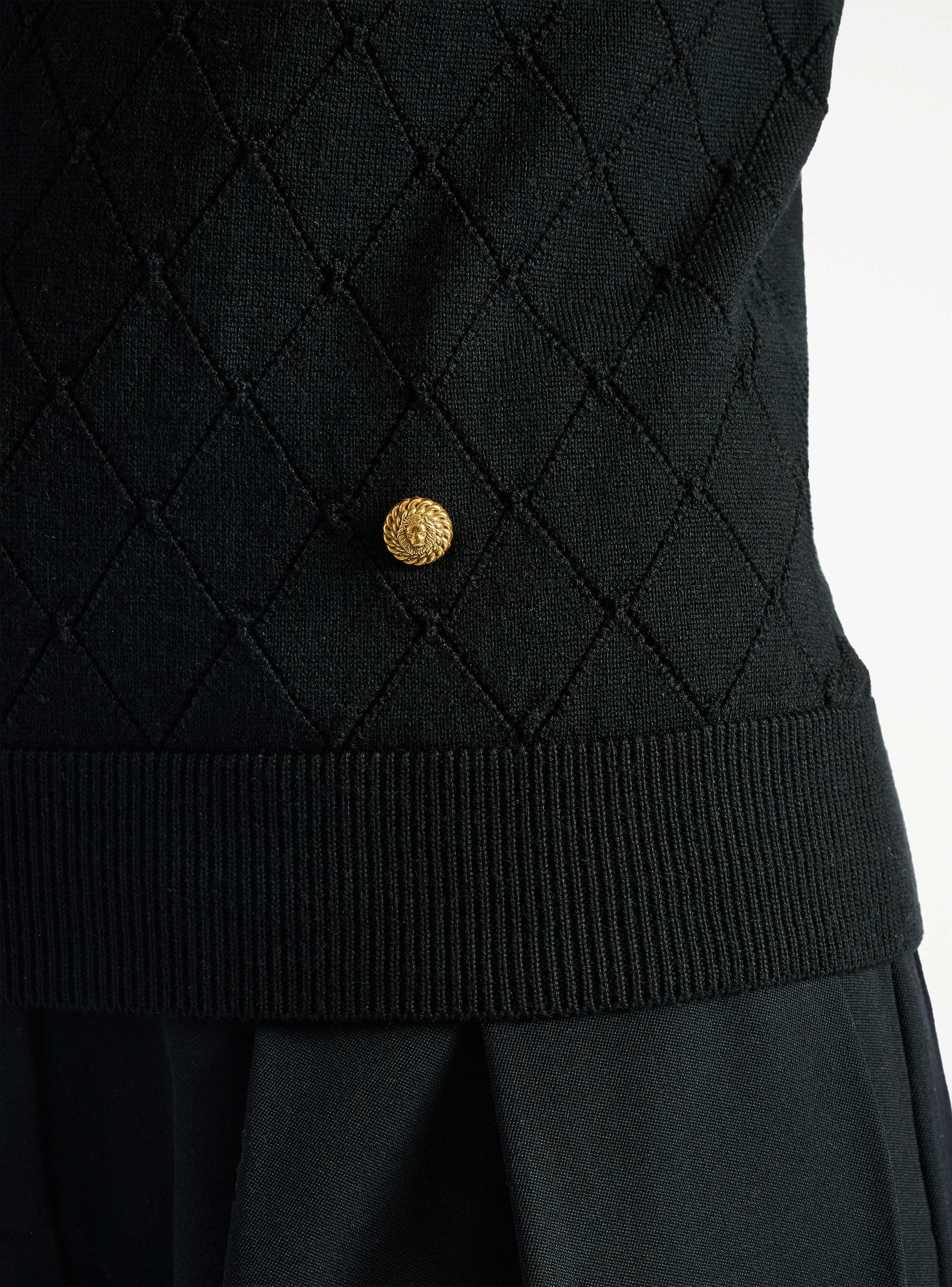 Top sans manches en maille 