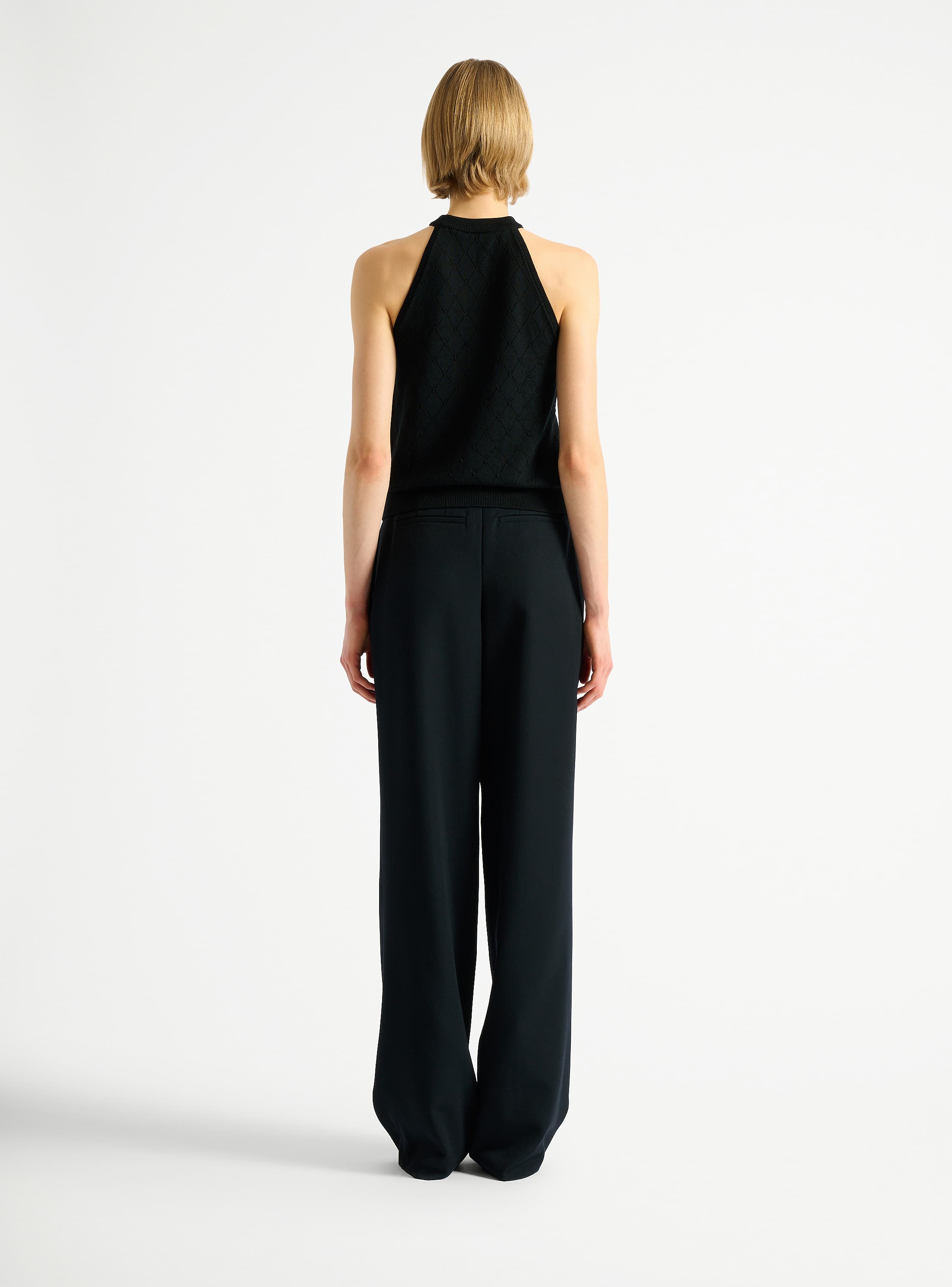 Top sans manches en maille 