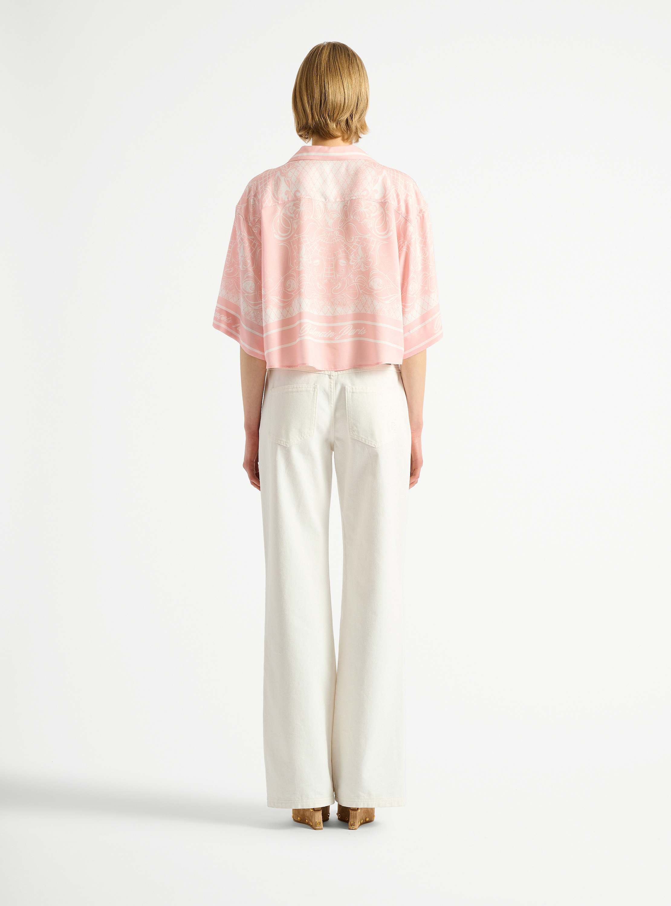 Printed Foulard pyjama shirt