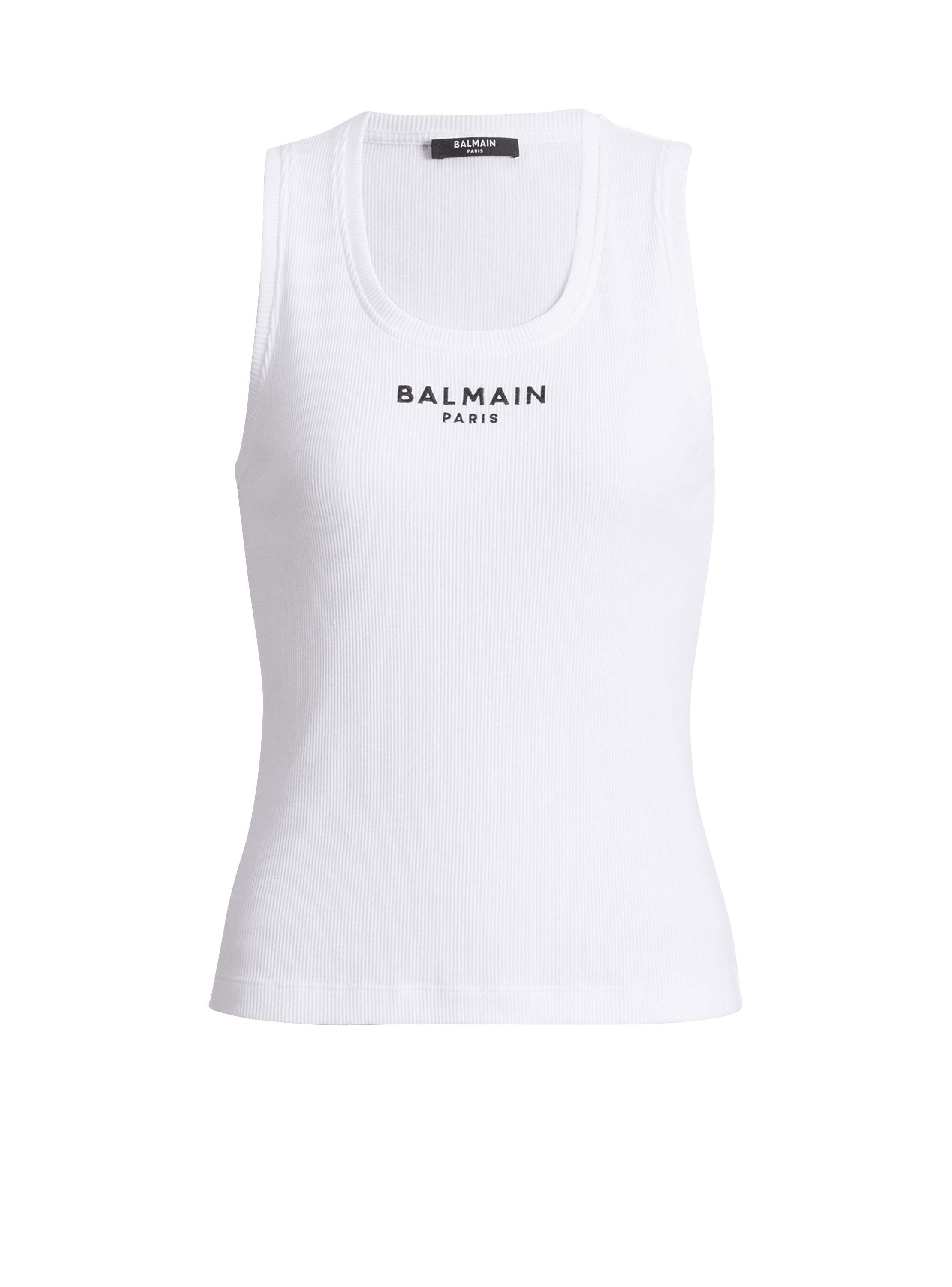 Balmain Paris embroidered vest top