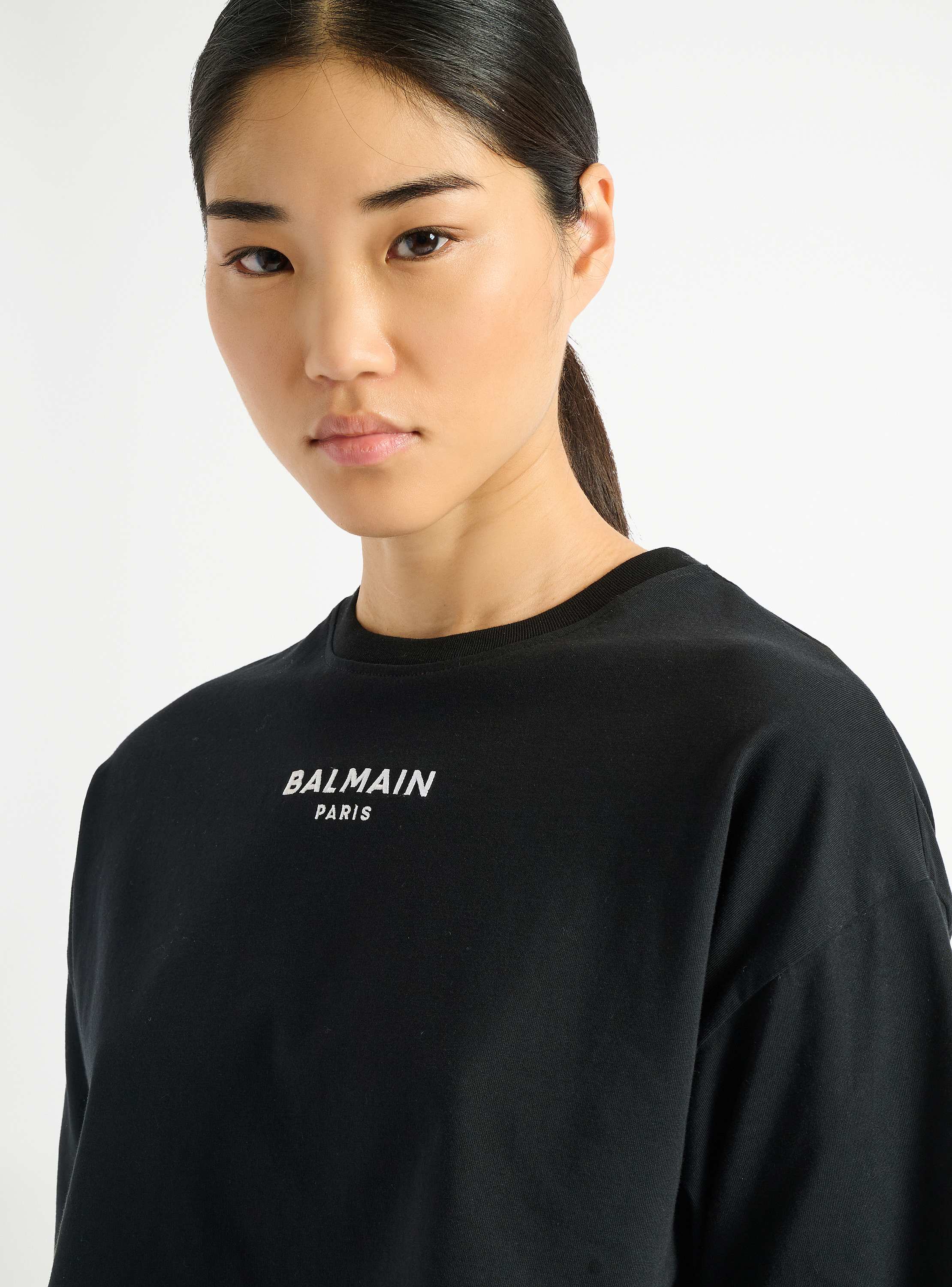 Embroidered Balmain Paris T-shirt