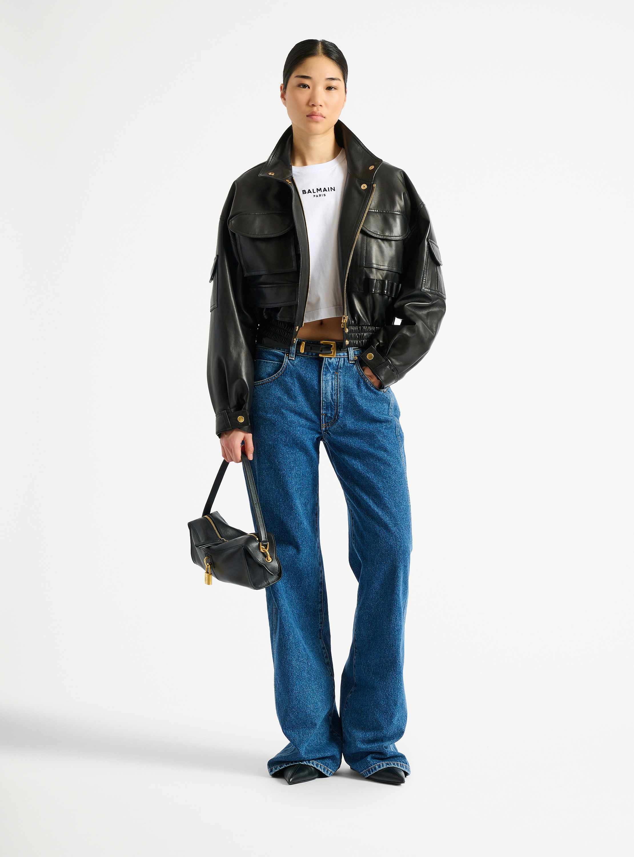 Embroidered Balmain Paris T-shirt