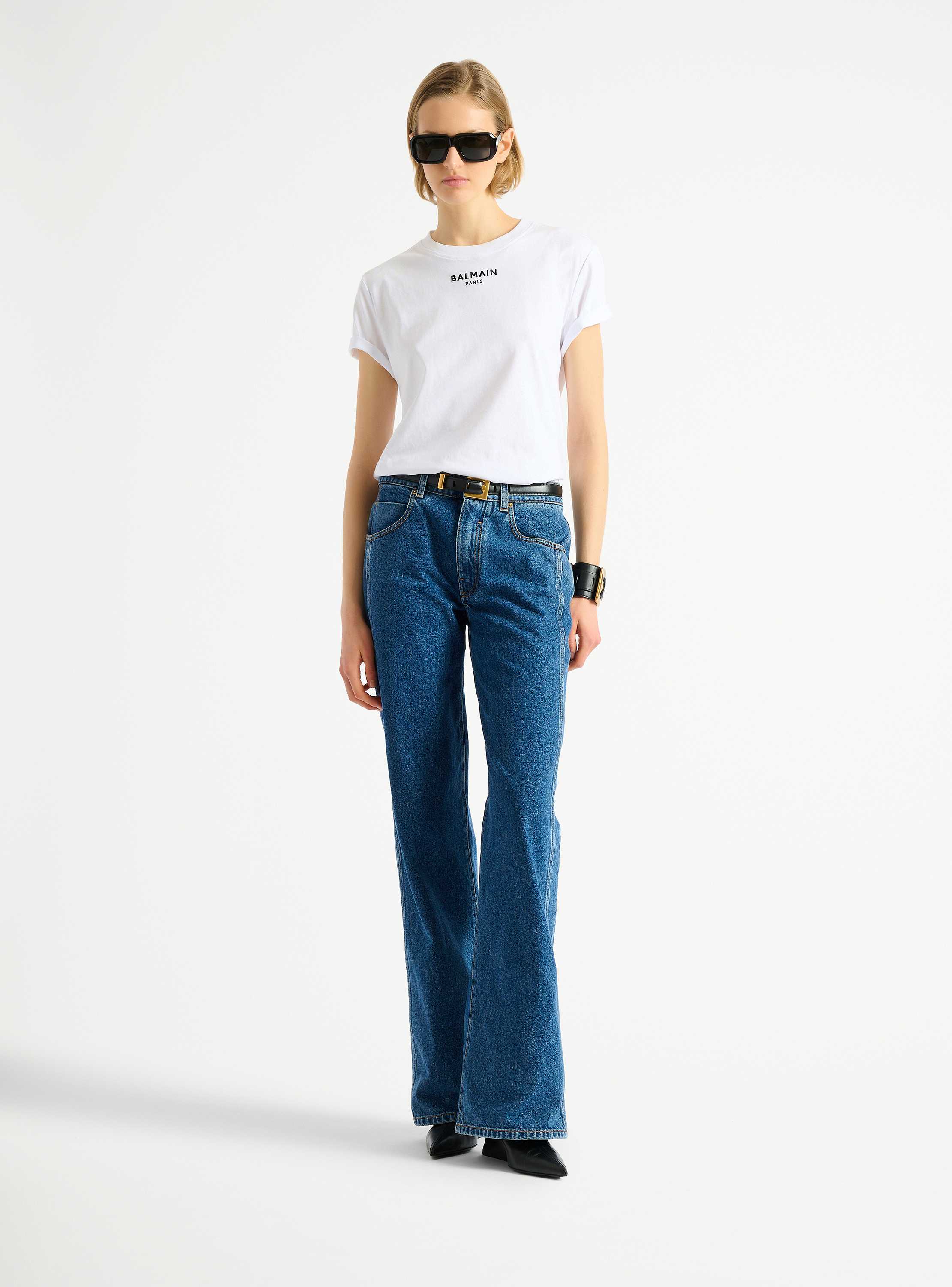 Embroidered Balmain Paris T-shirt