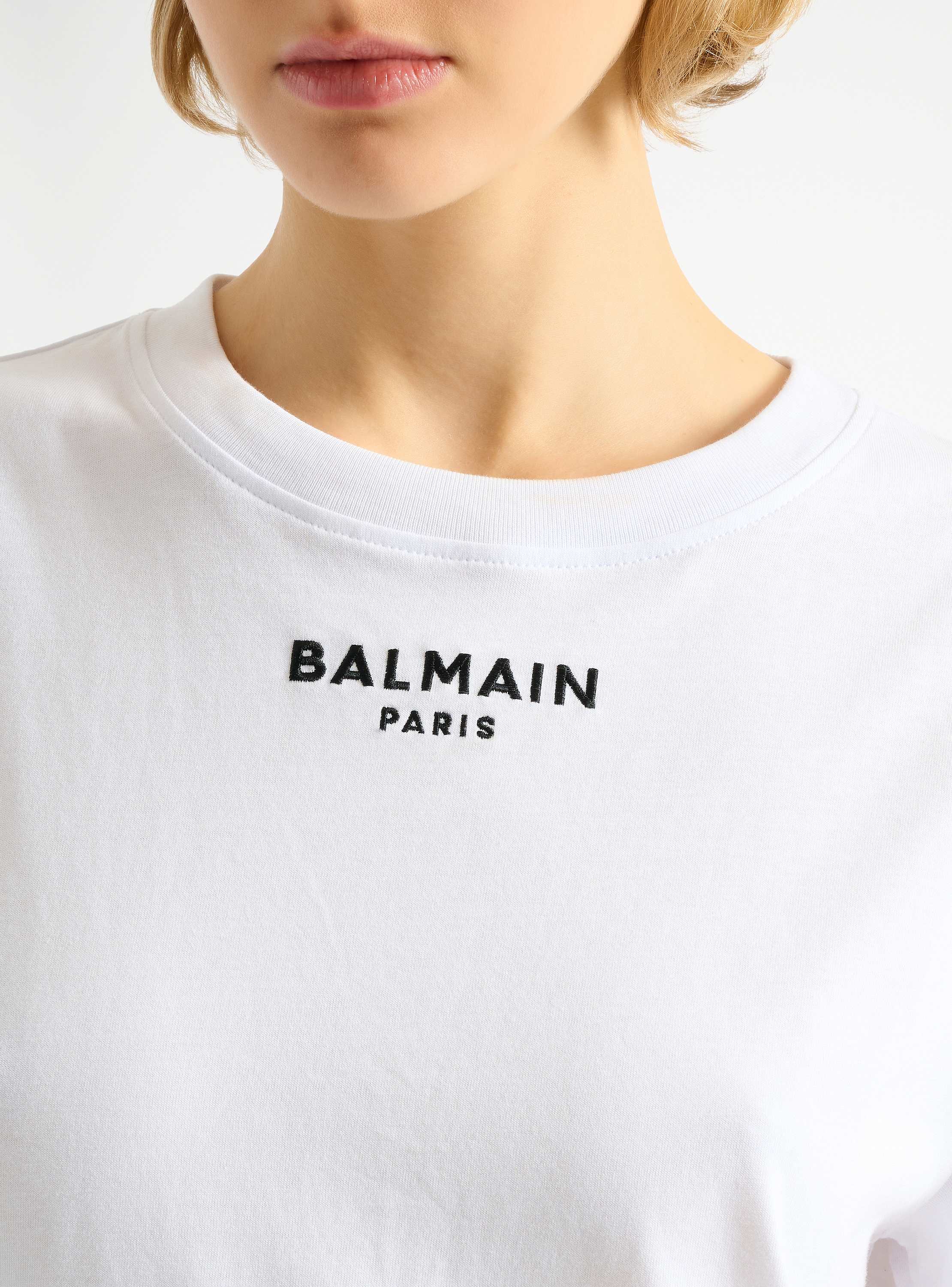 Embroidered Balmain Paris T-shirt