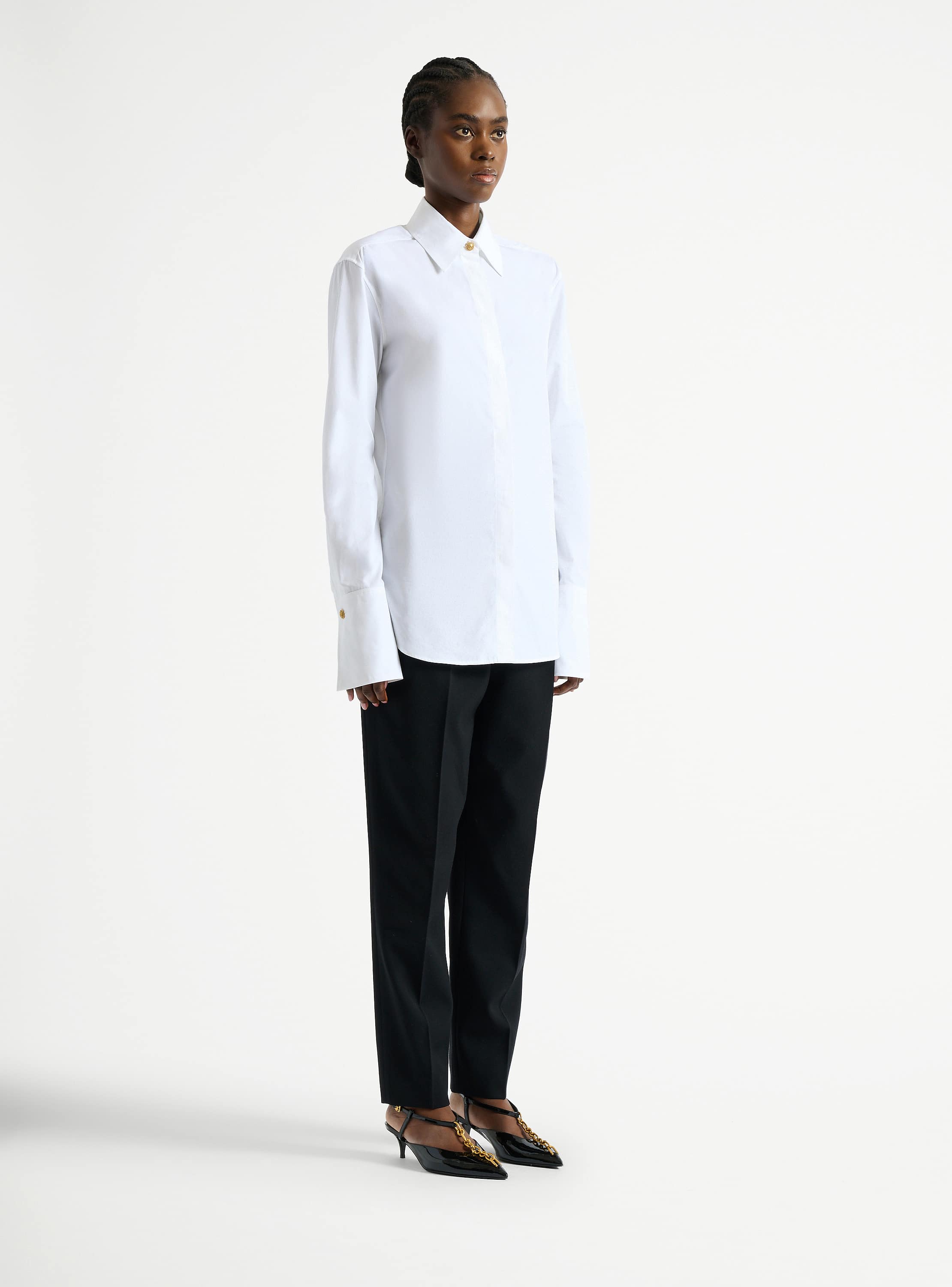 Chemise en popeline de coton