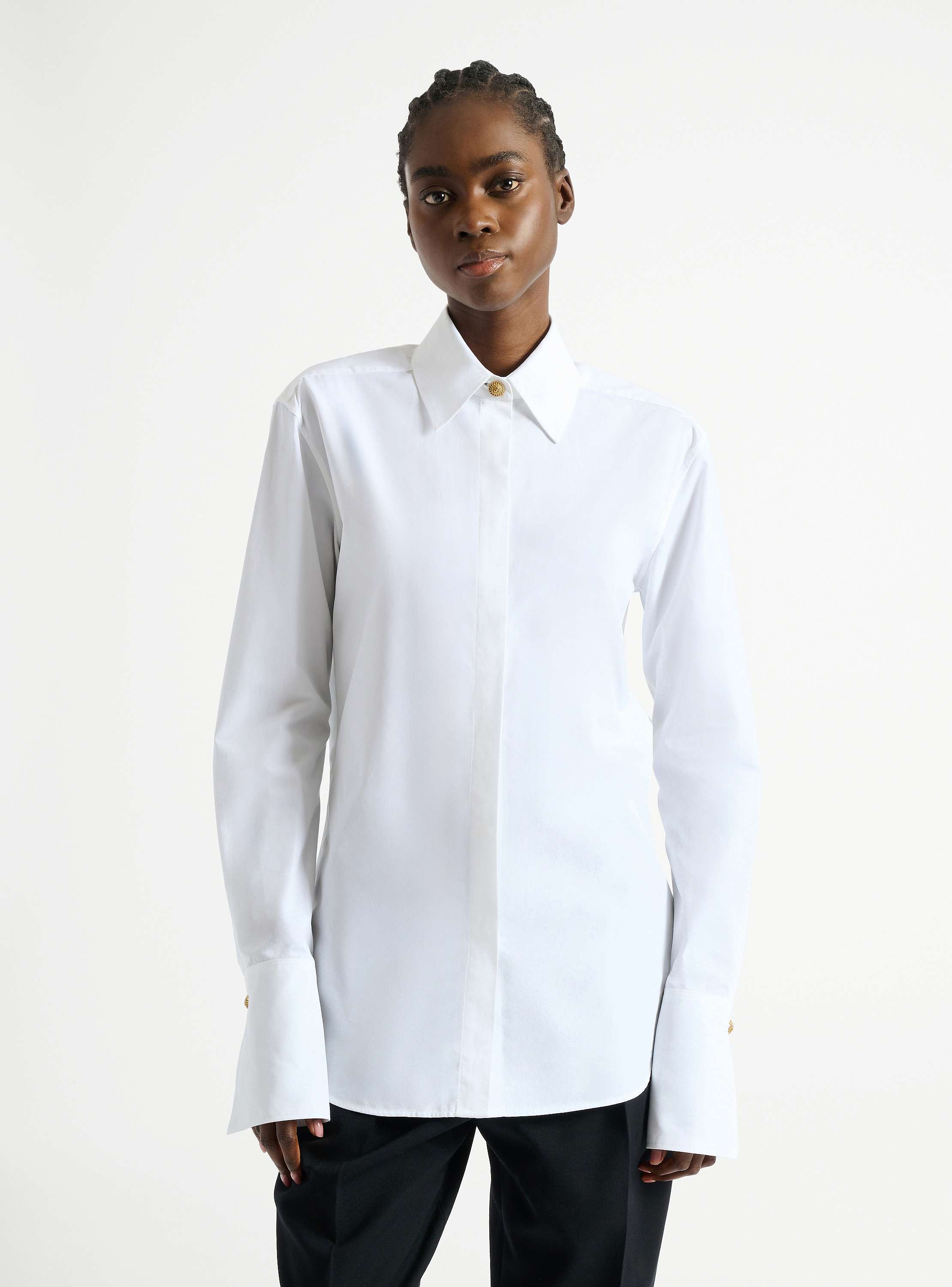 Chemise en popeline de coton