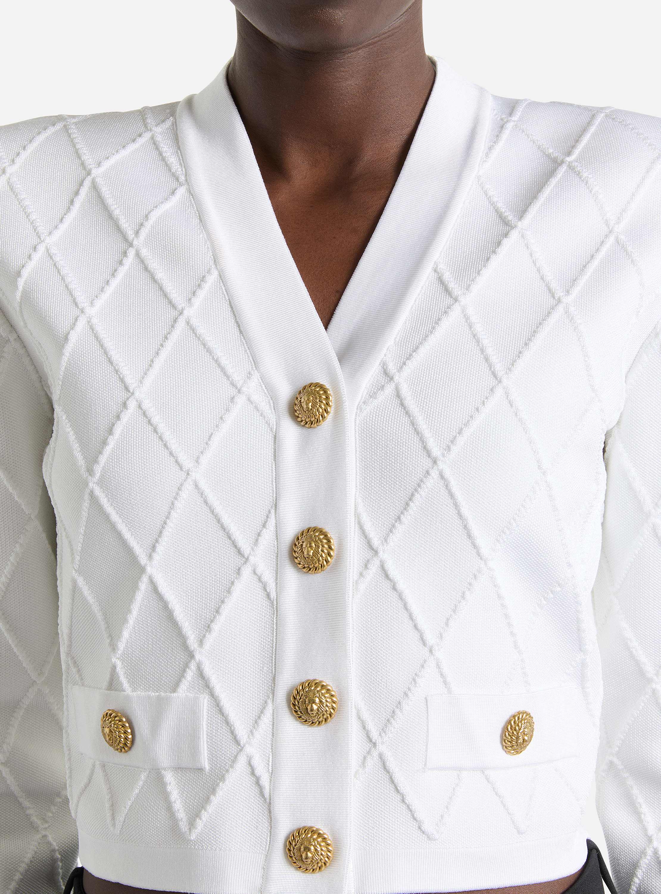 Cardigan corto in maglia