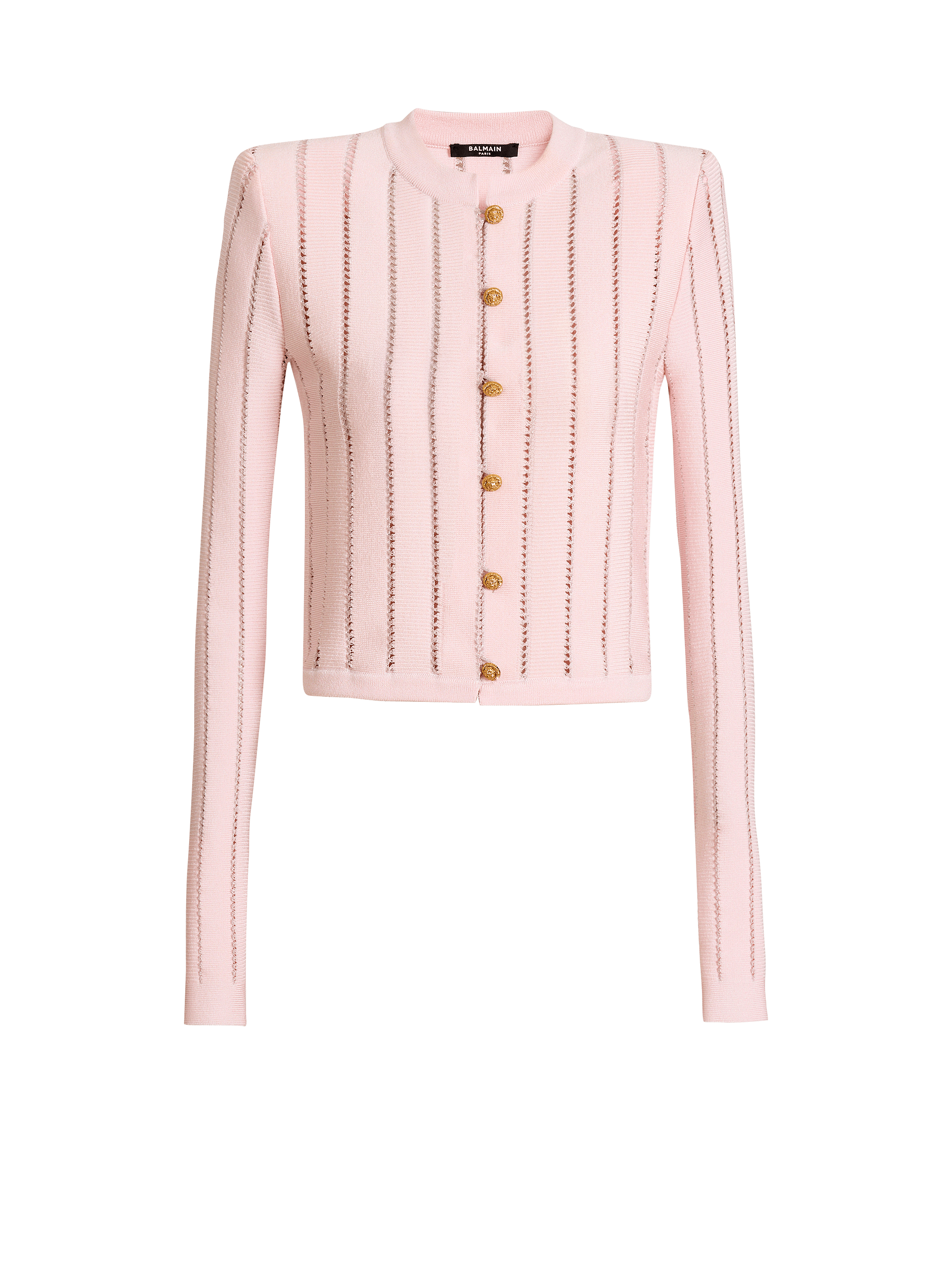 Cropped Fl&eacute;chage knit cardigan