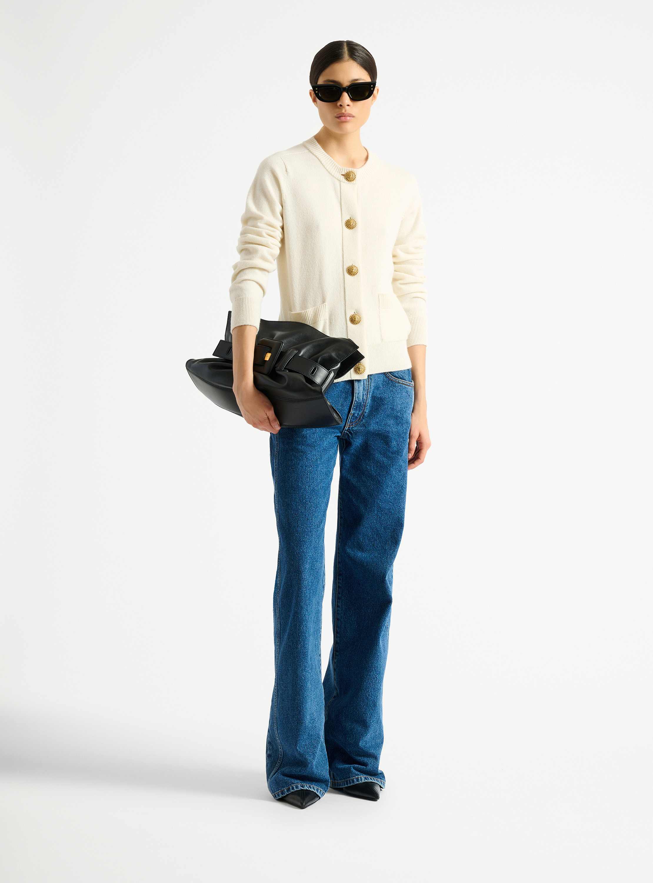 Cardigan in eco-cashmere