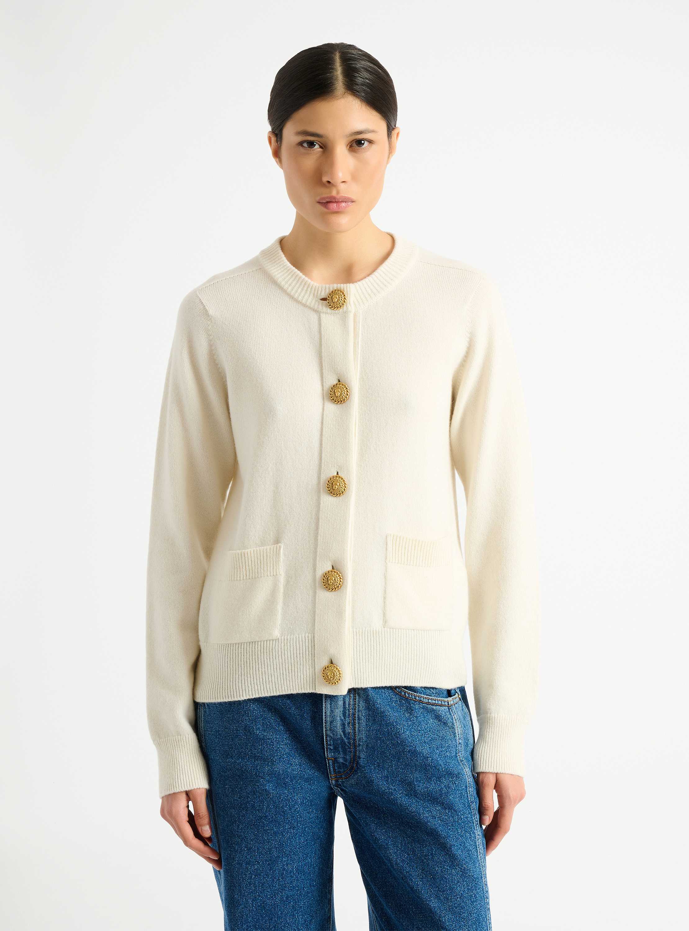 Cardigan in eco-cashmere