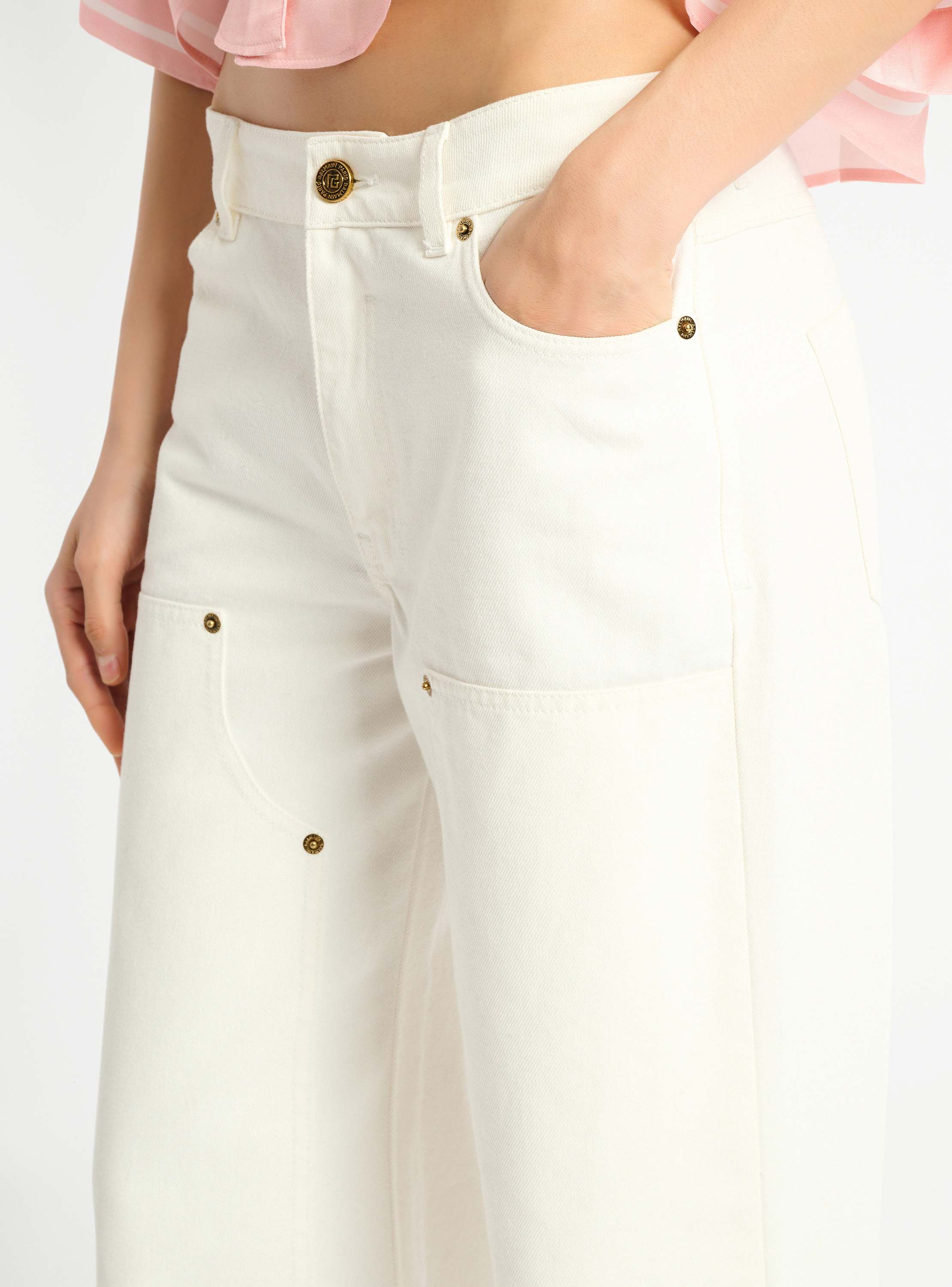 Loose-fit denim jeans