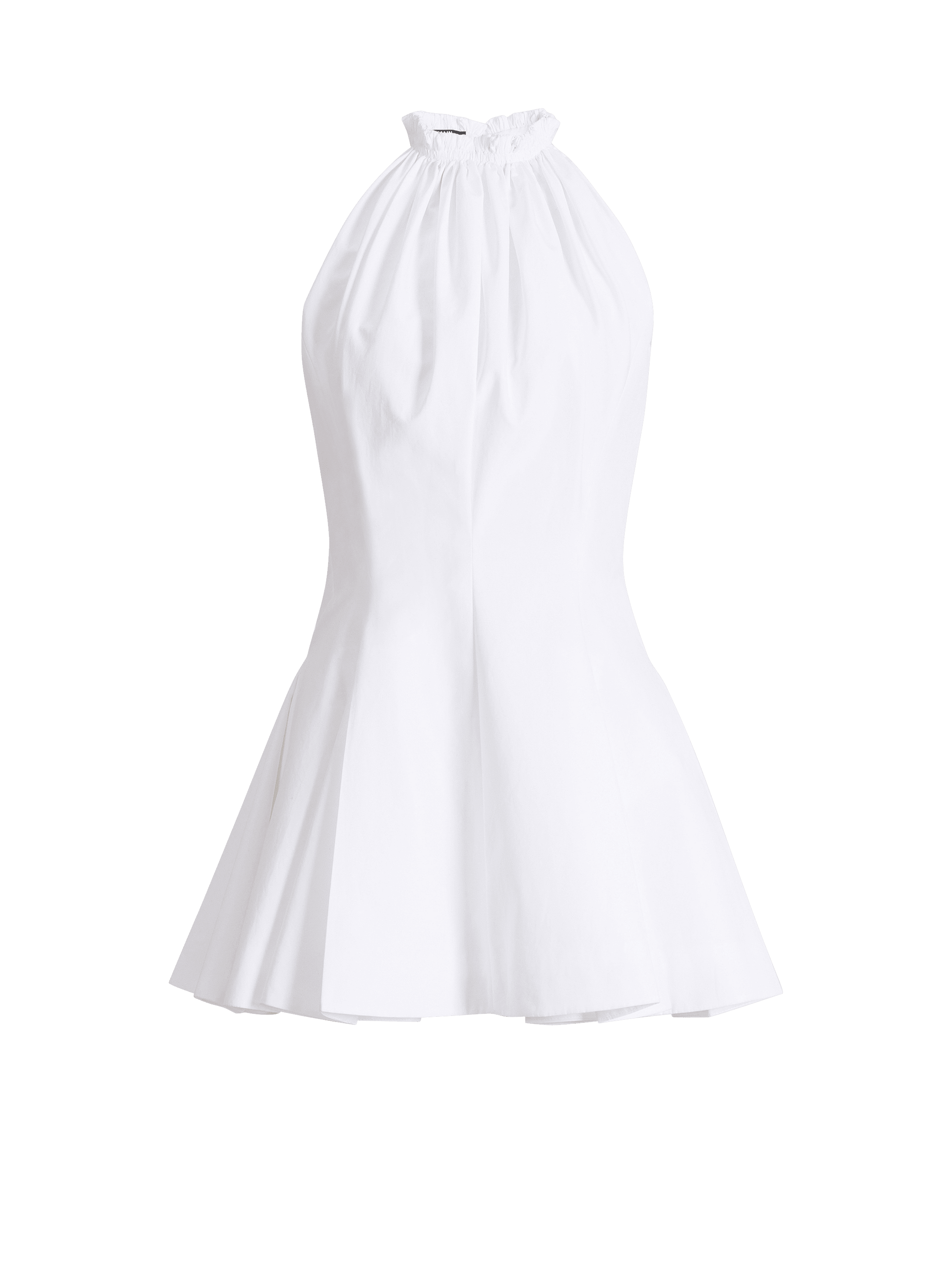 Flared cotton poplin dress