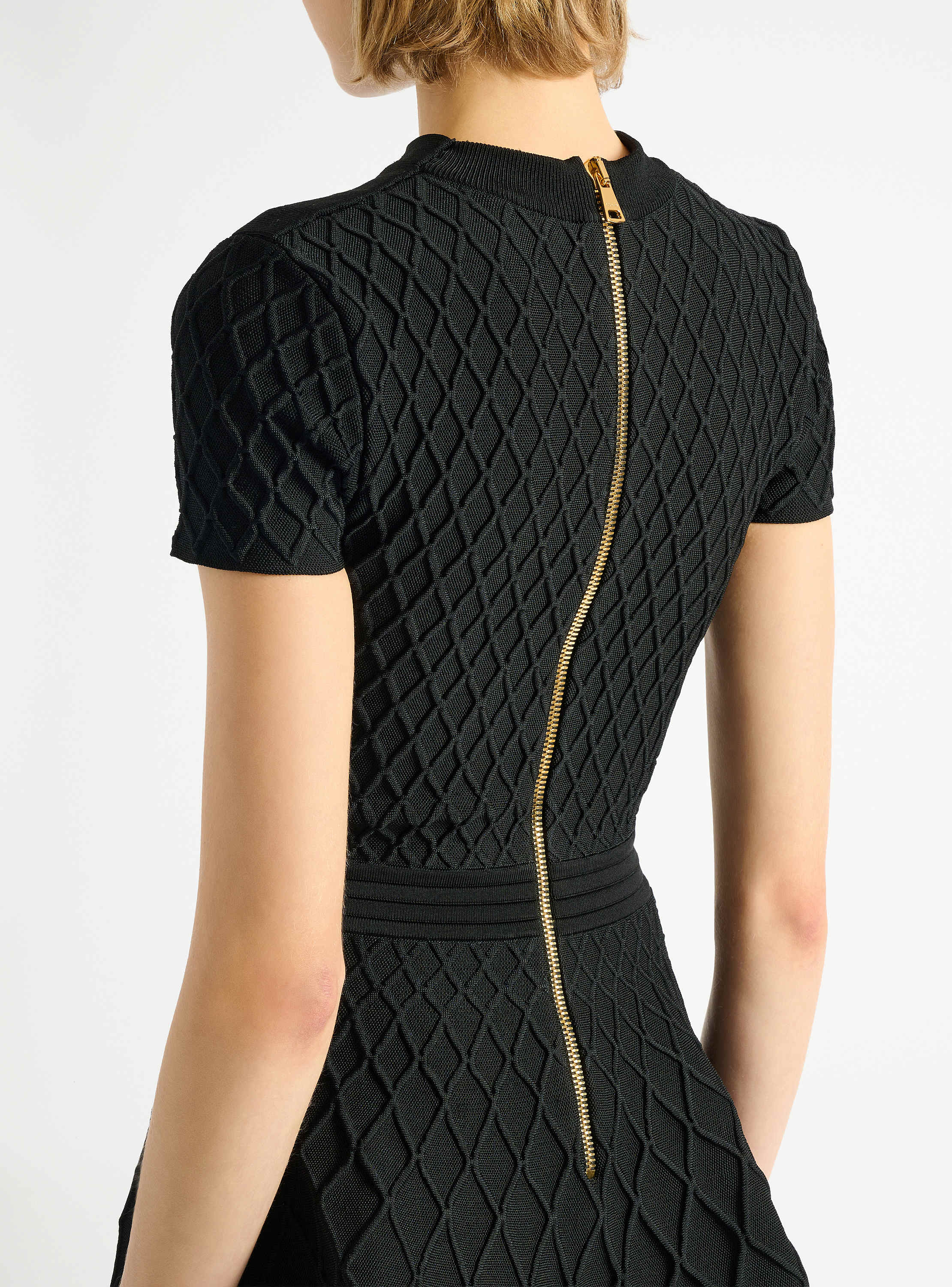 Flared knit dress 
