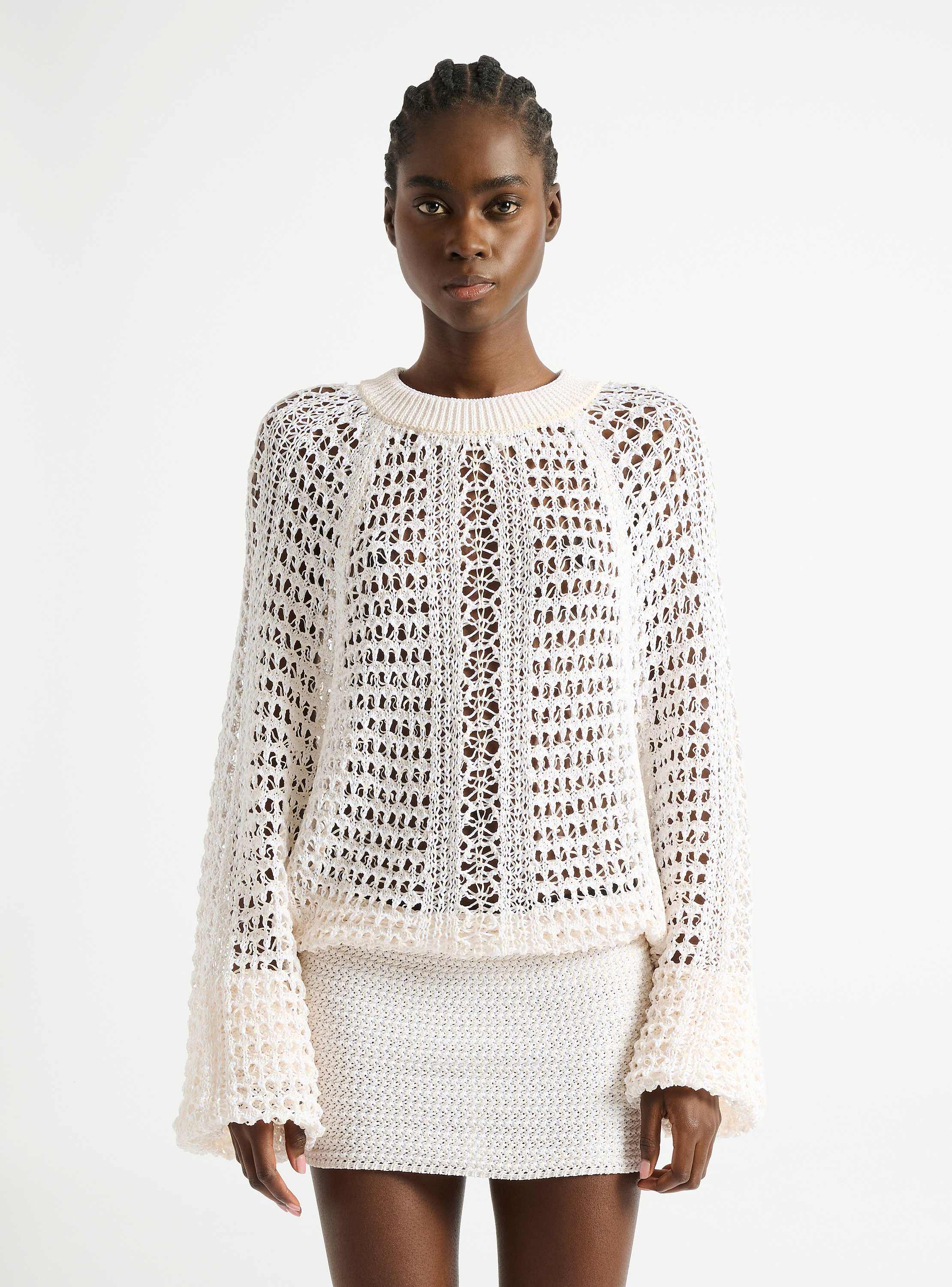 Short crochet lace dress