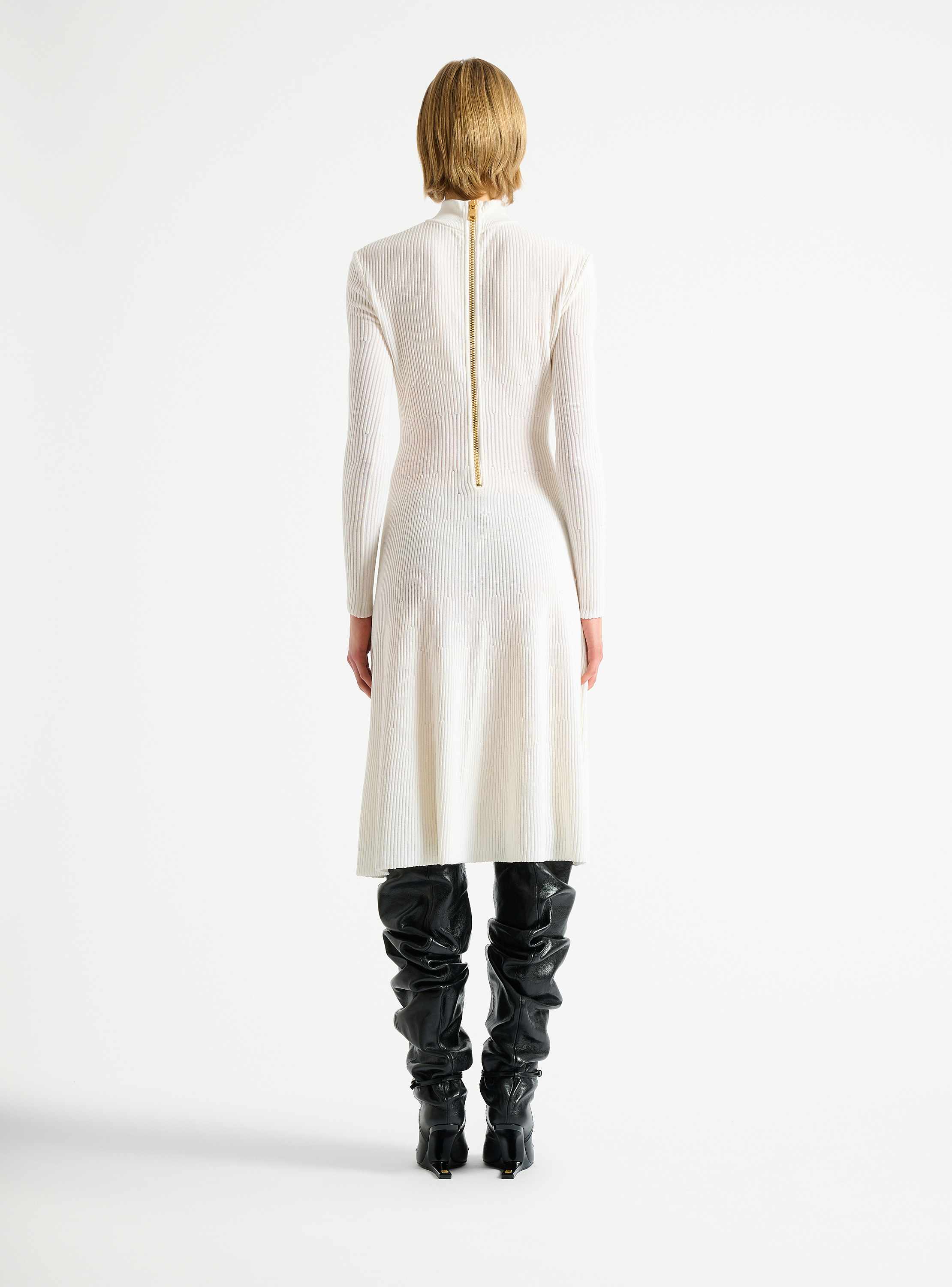 Long ribbed knit dress
