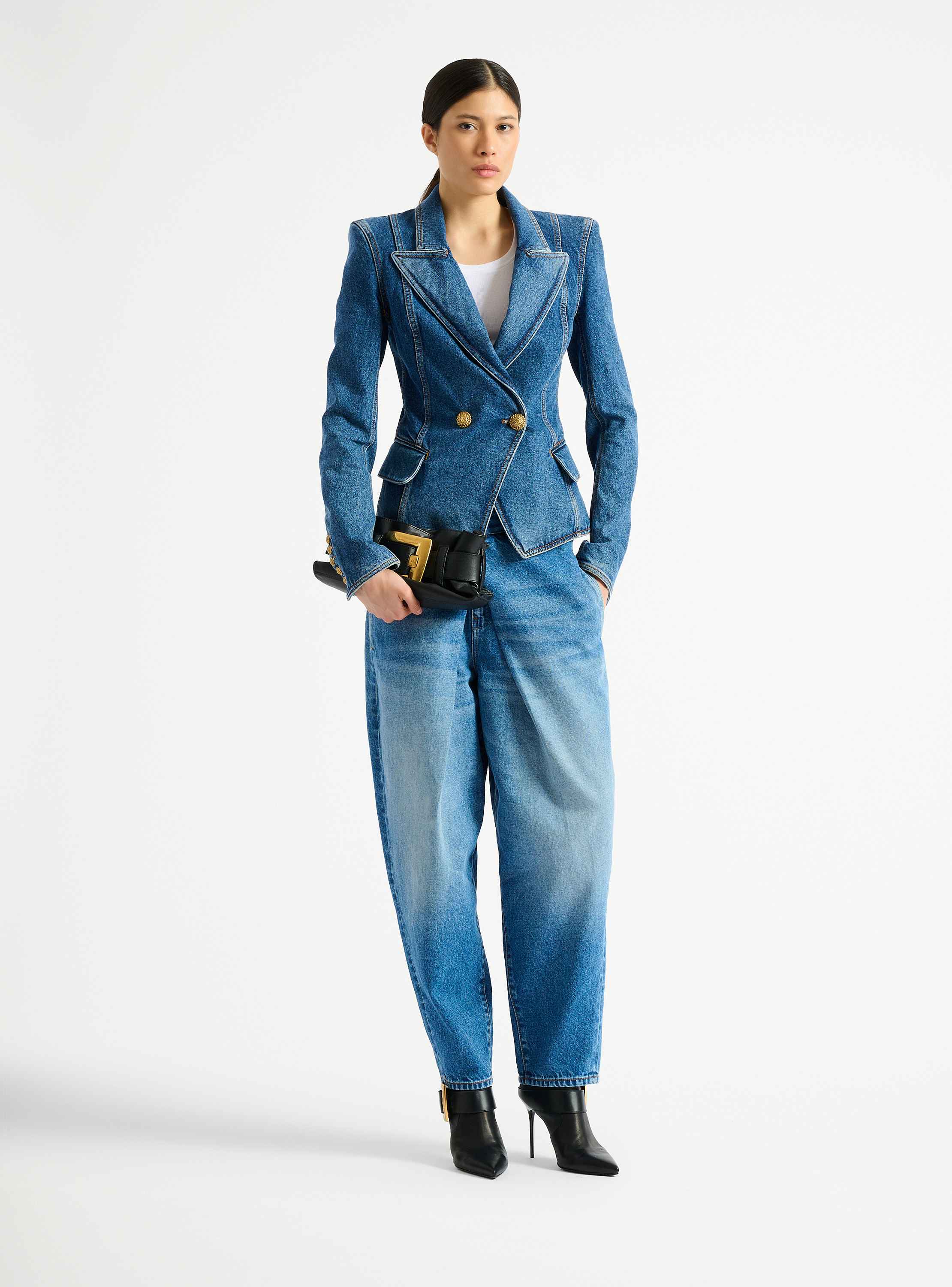 Denim 2-button jacket