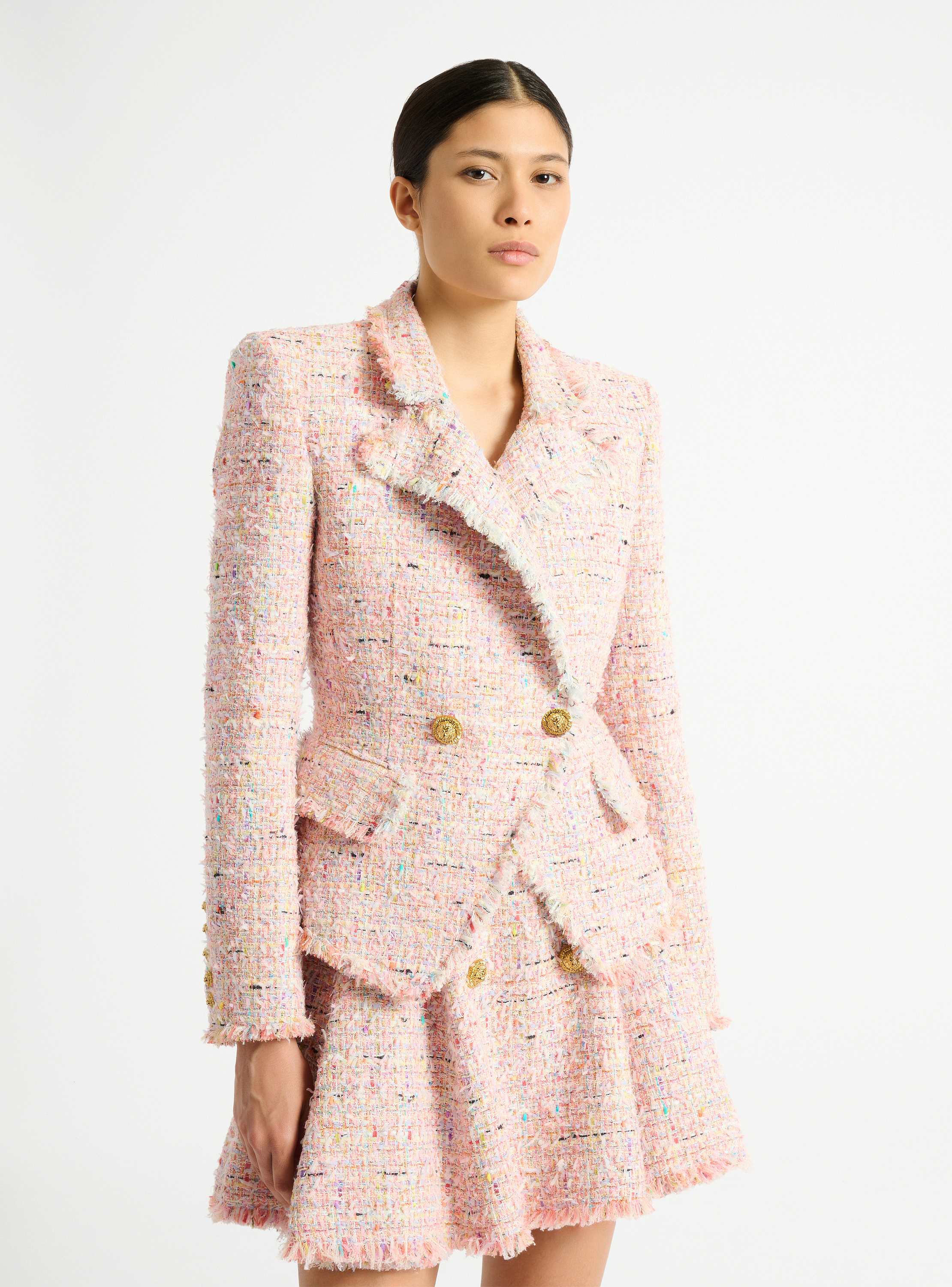 Tweed 2-button jacket