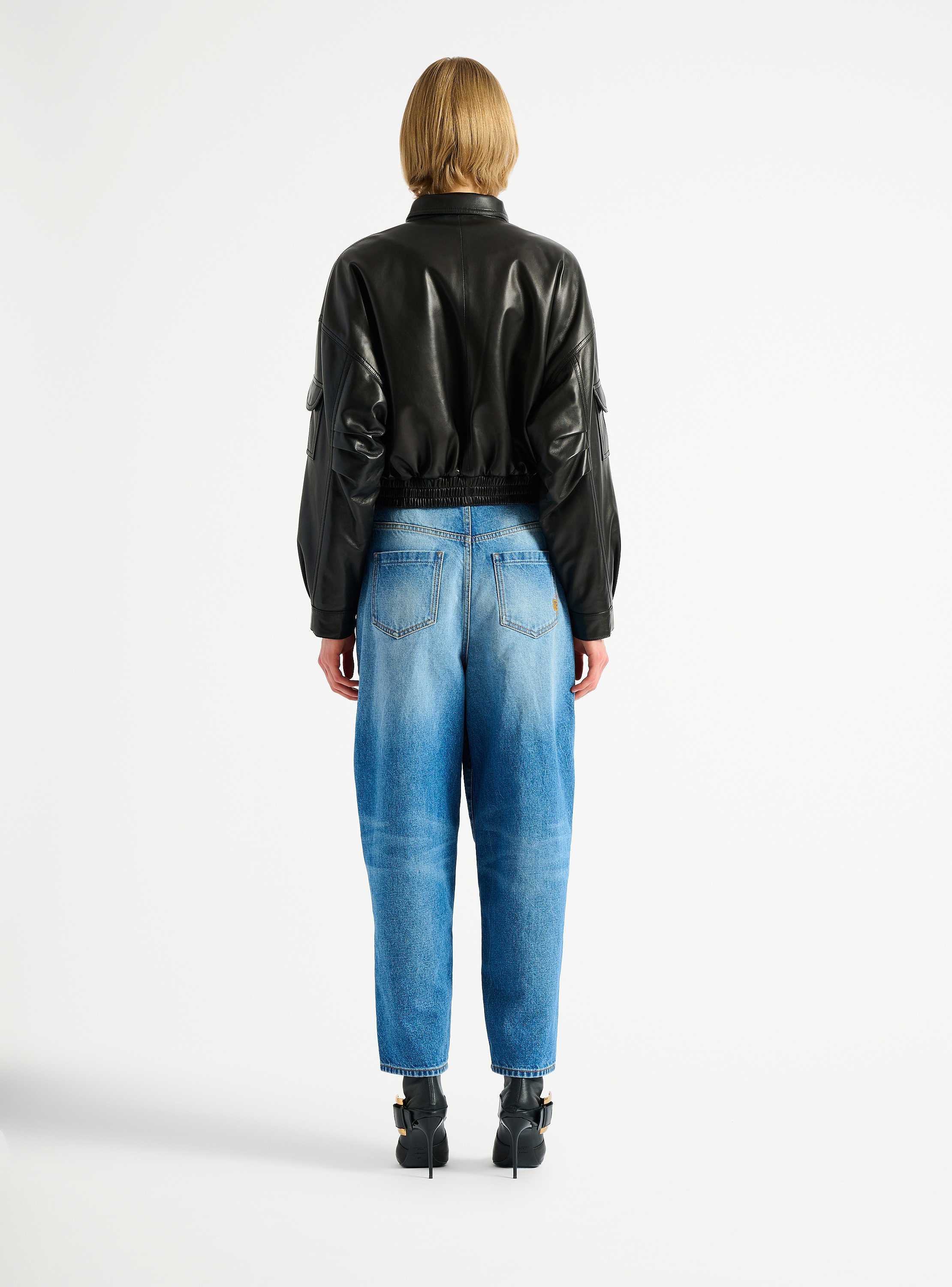 Lambskin bomber jacket