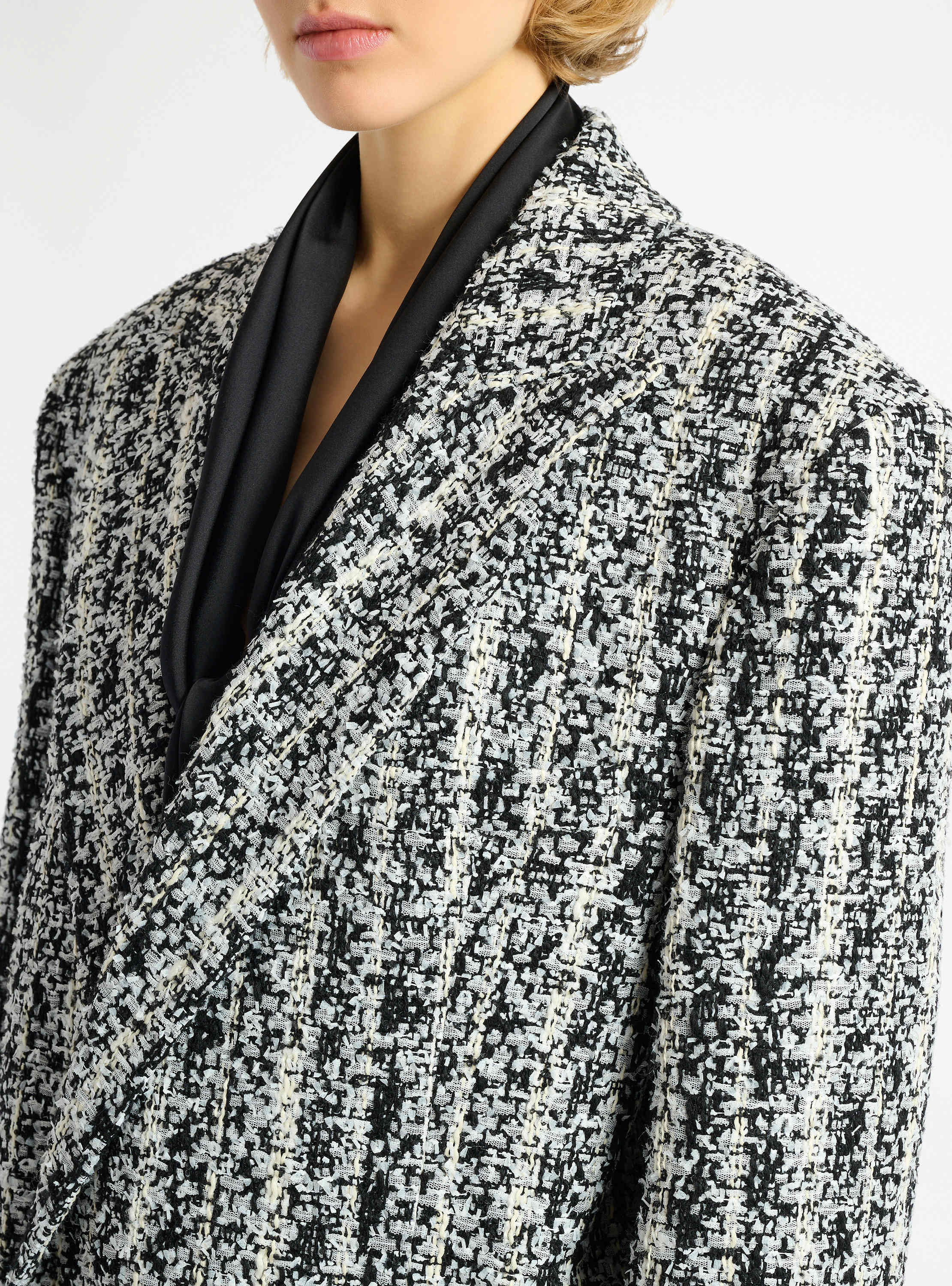 Long tweed coat