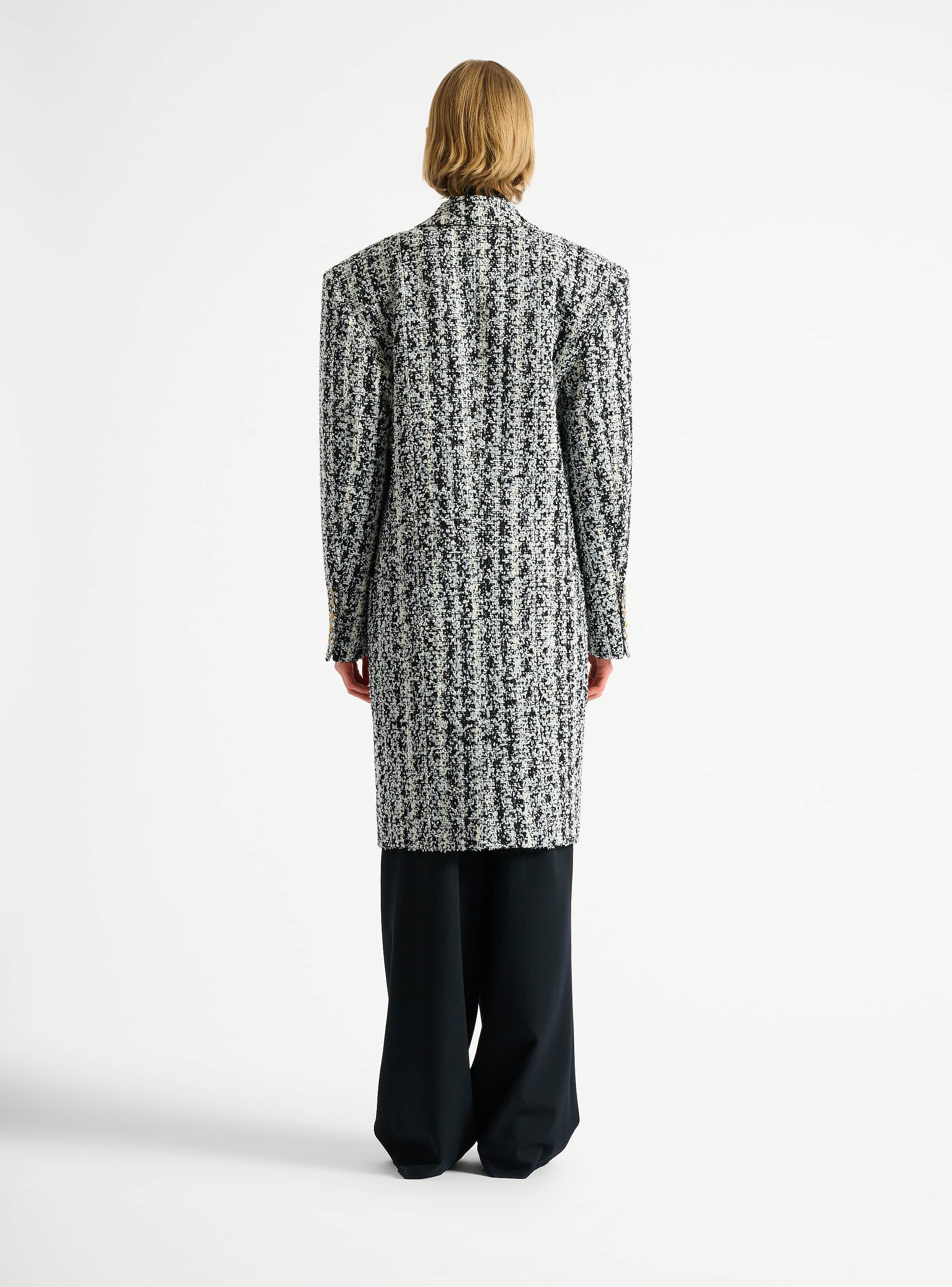 Long tweed coat
