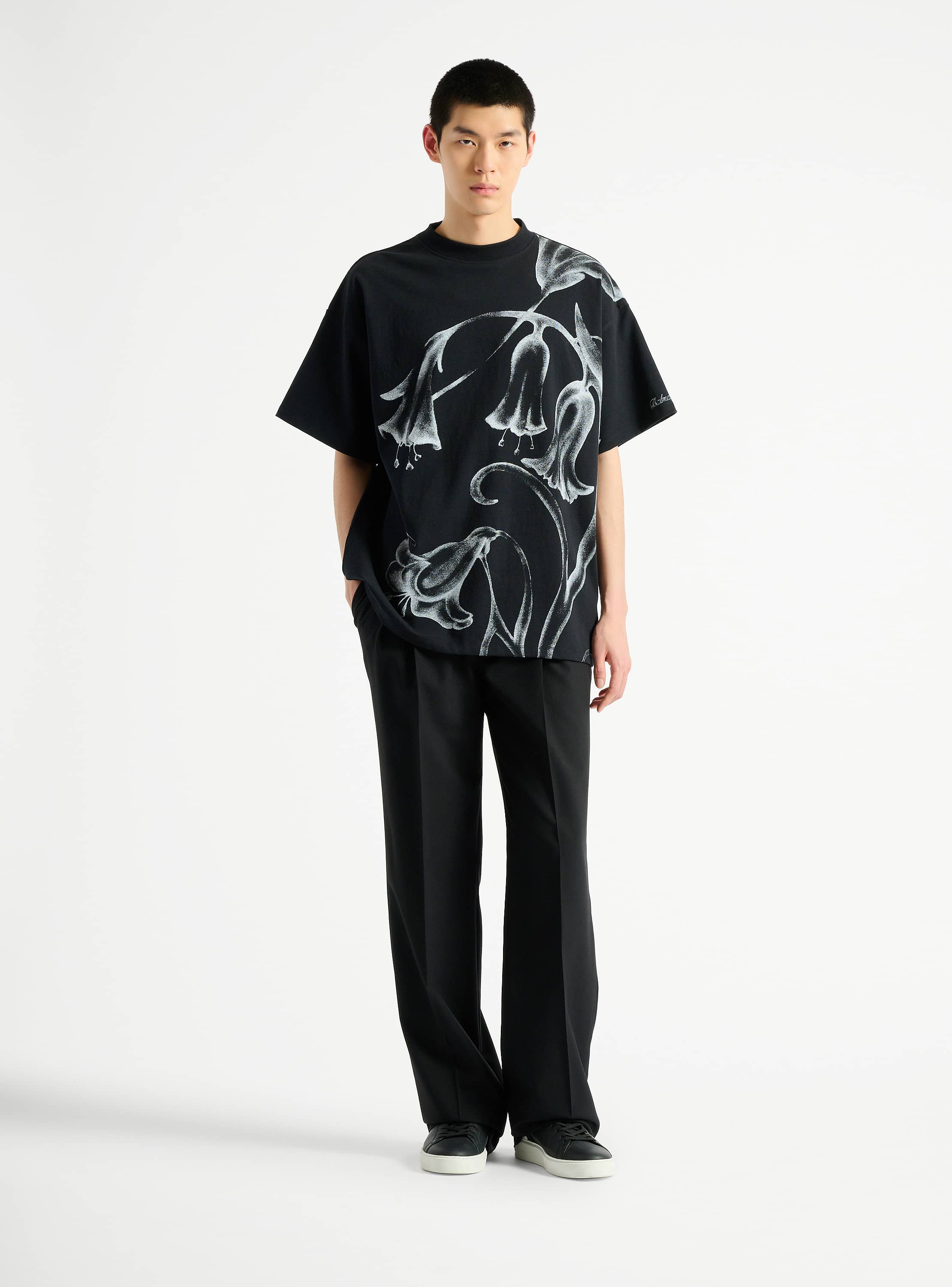 Bedrucktes Balmain Flower T-Shirt 