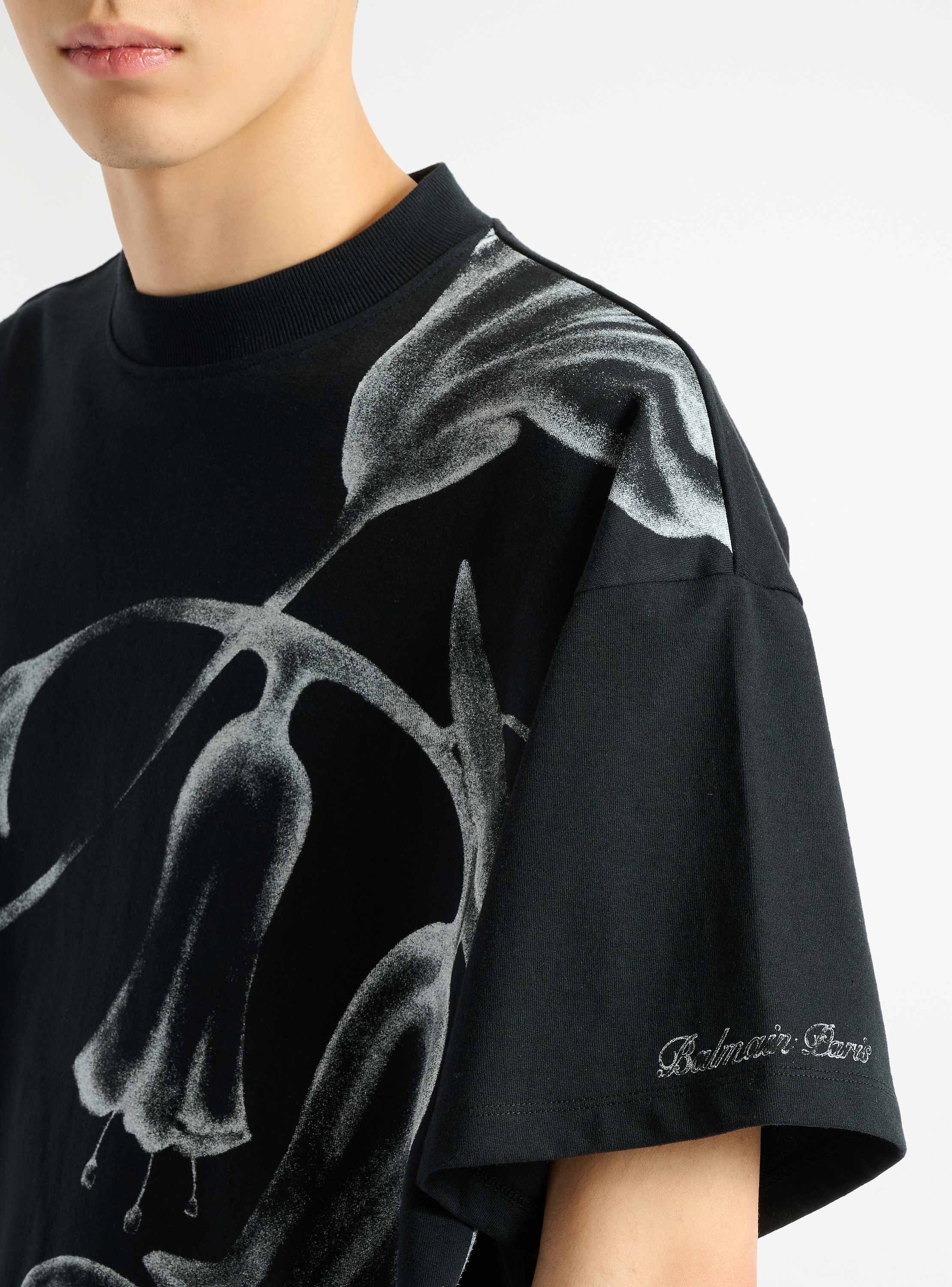 Bedrucktes Balmain Flower T-Shirt 
