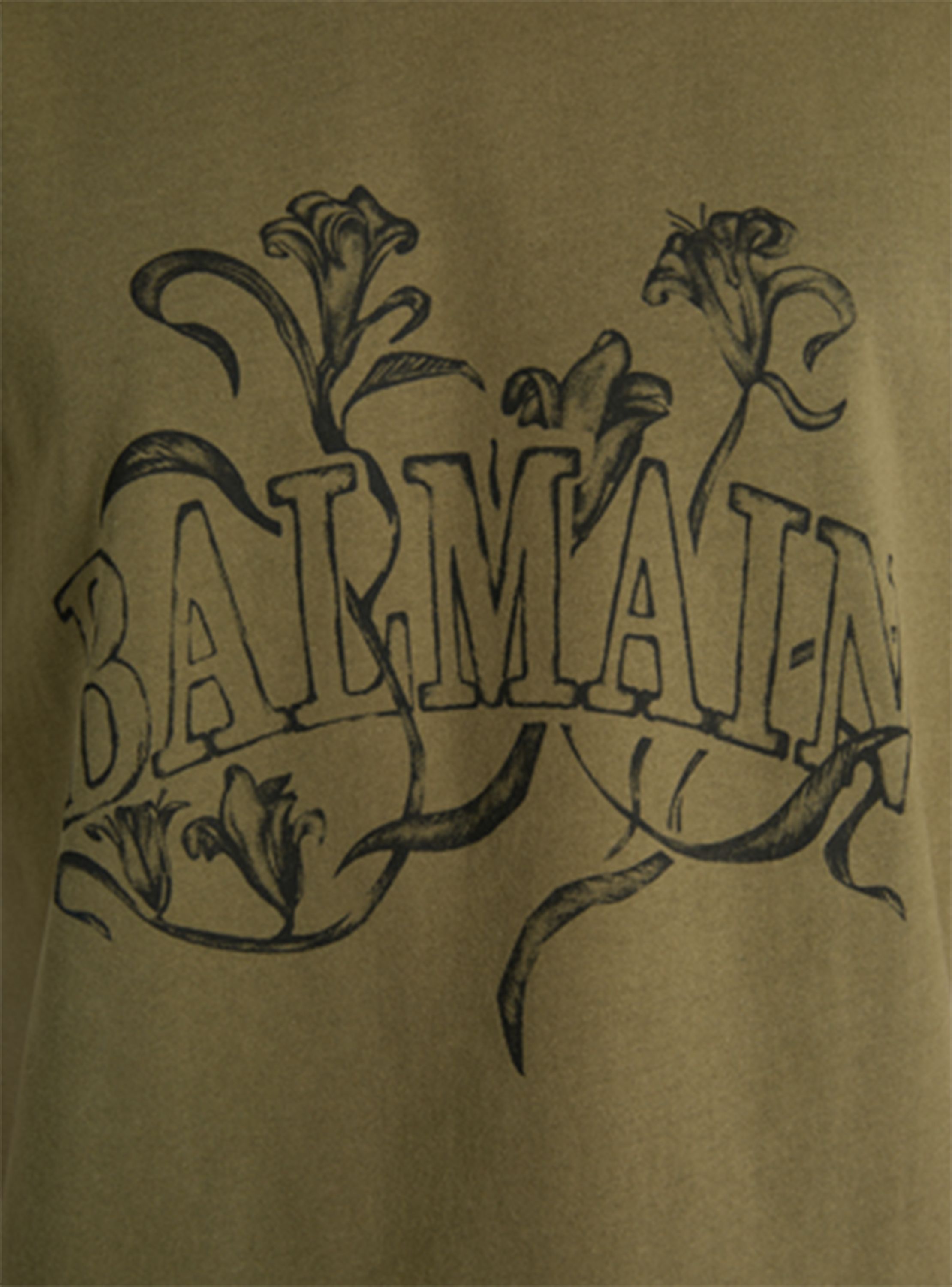 Printed Balmain Bloom T-shirt