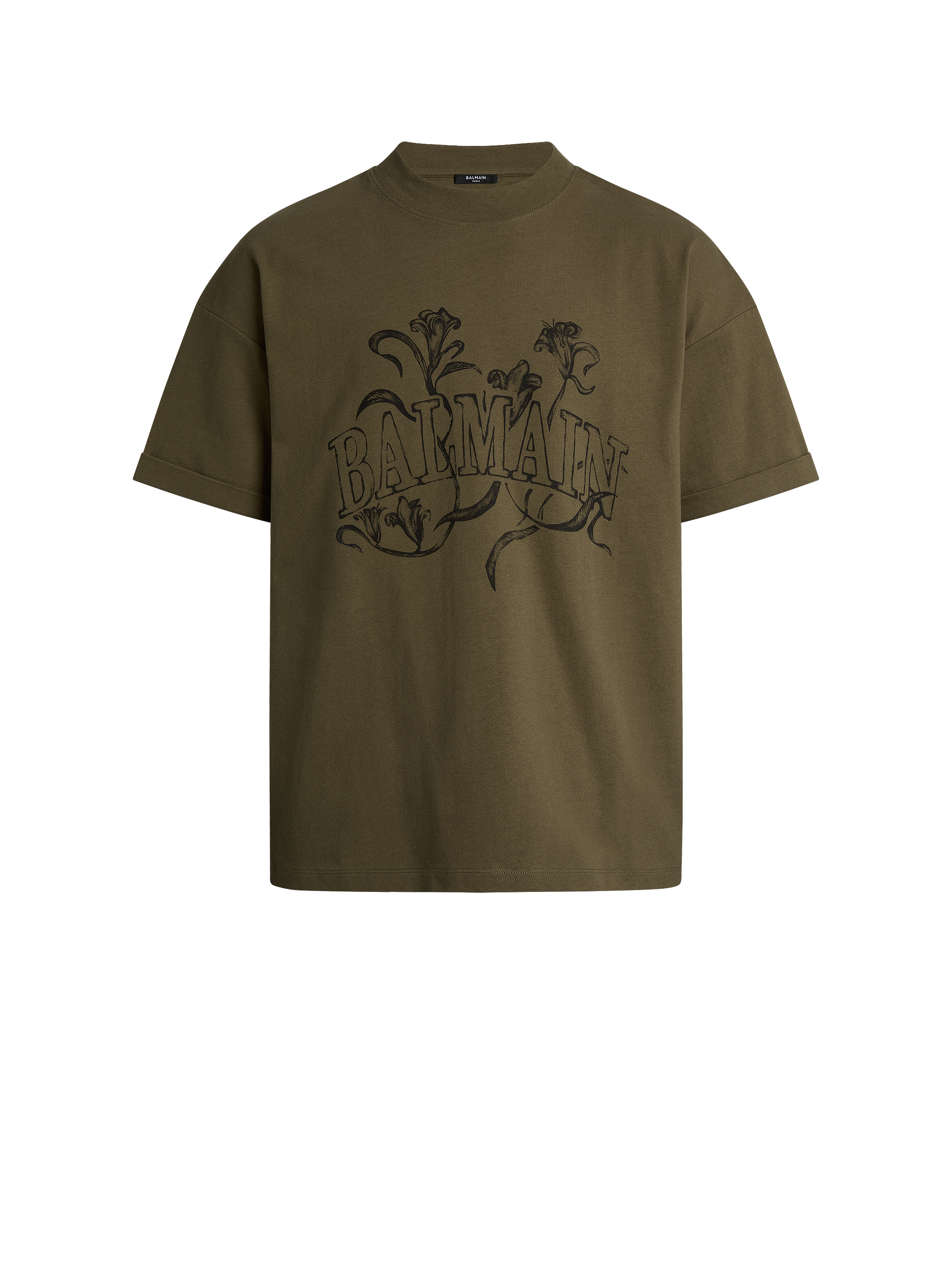 Printed Balmain Bloom T-shirt