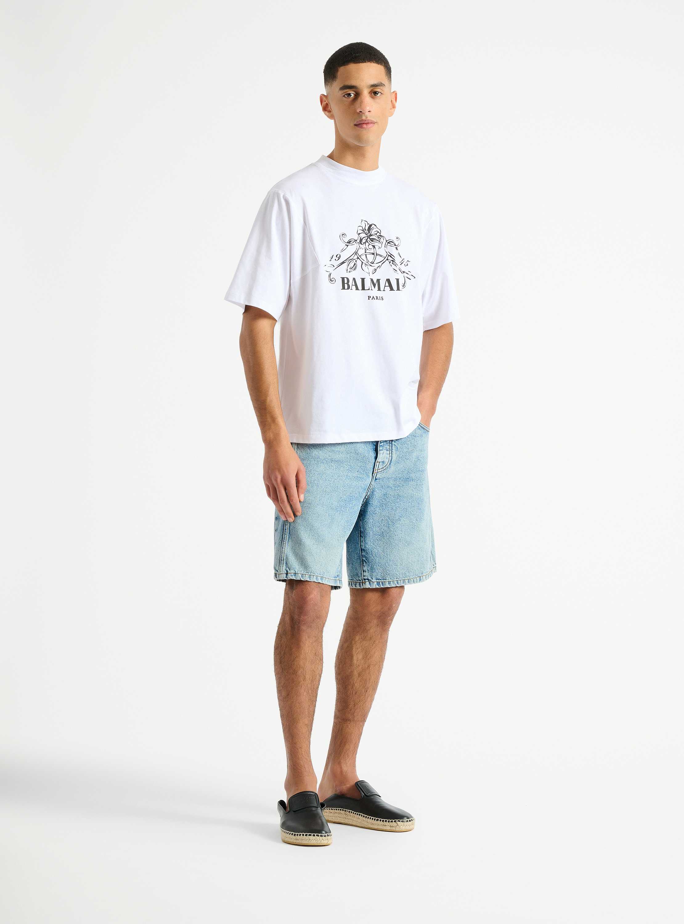 Printed Balmain Vine T-shirt 