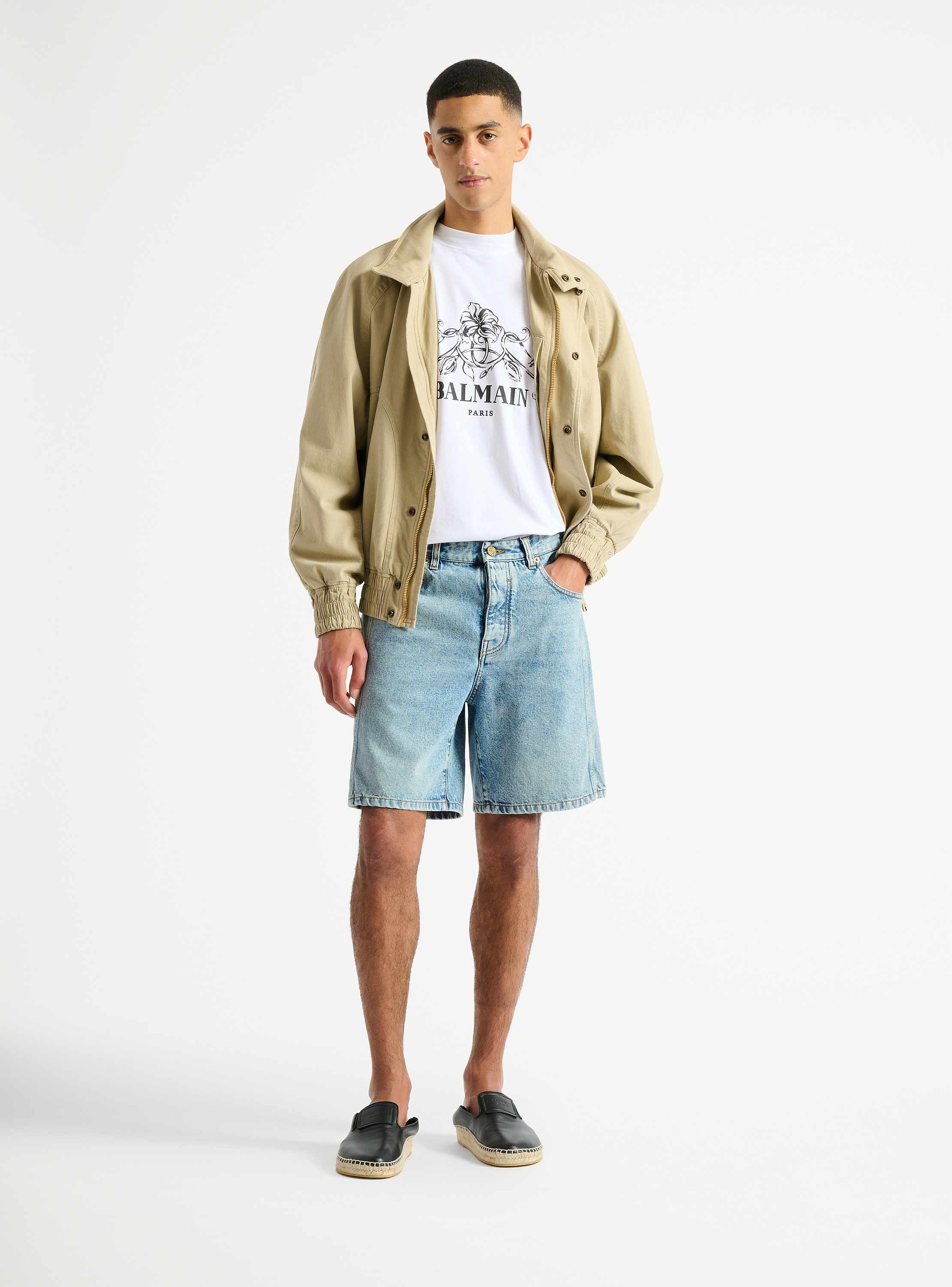 Printed Balmain Vine T-shirt 