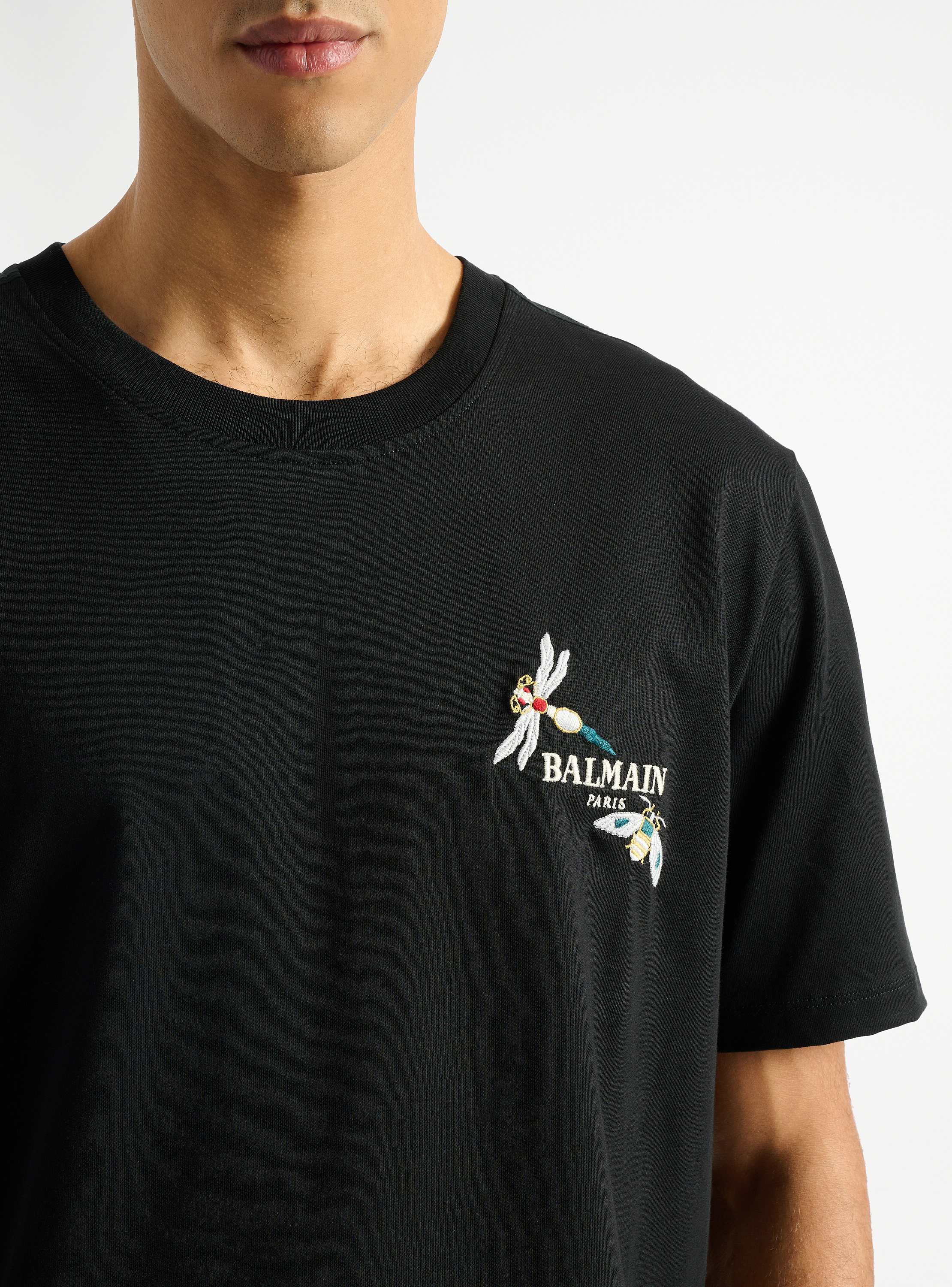Embroidered Balmain Insect T-shirt